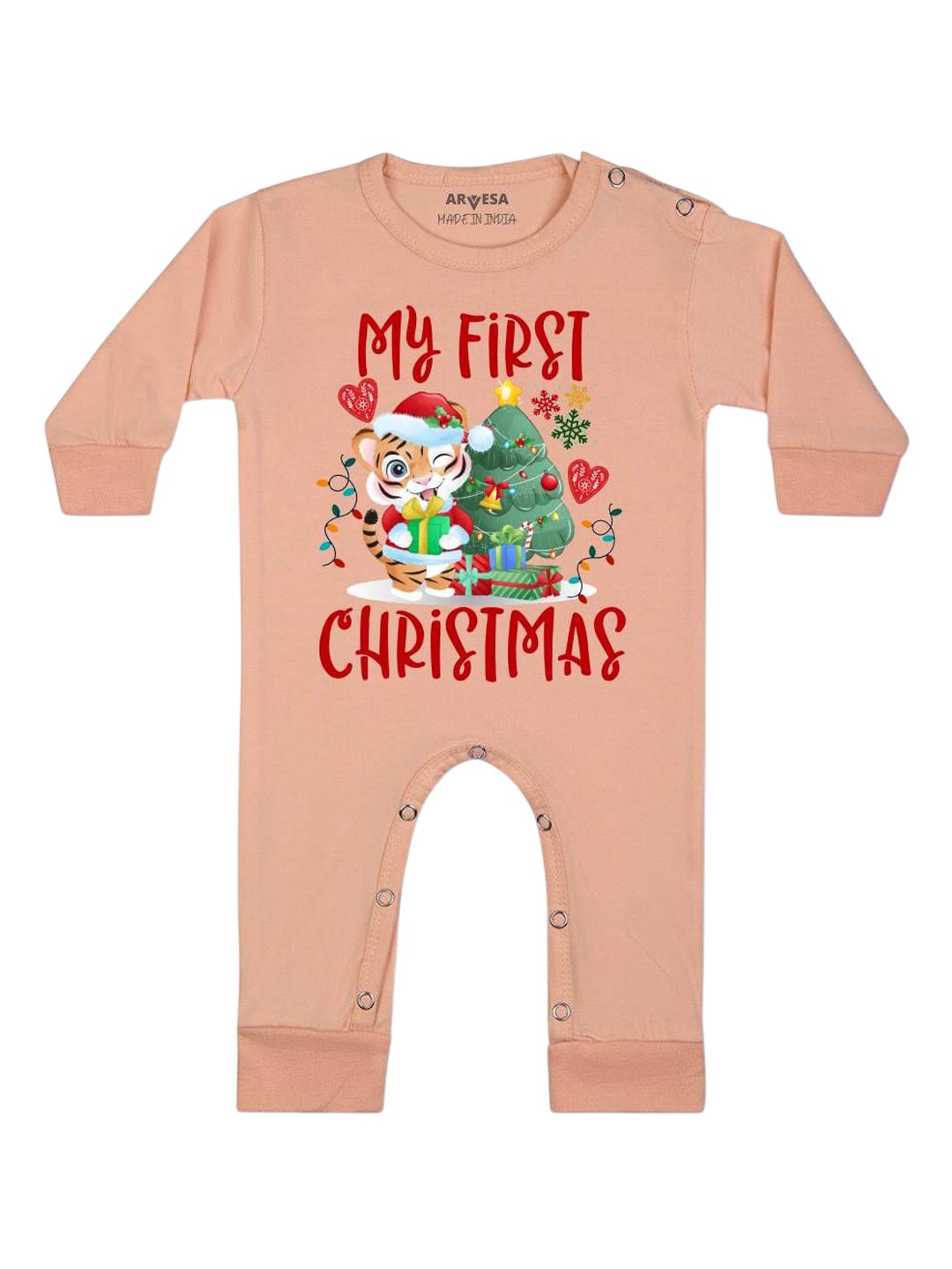 Arvesa My First Christmas Printed Bodysuit-picture-20