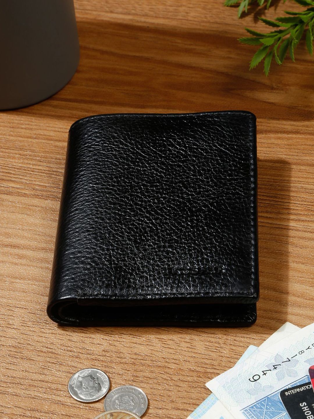 Kosher Men Textured Leather Two Fold Wallet-picture-35