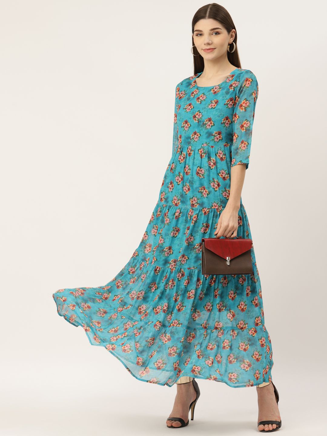 Deewa Women Floral Print Maxi Dress-picture-38