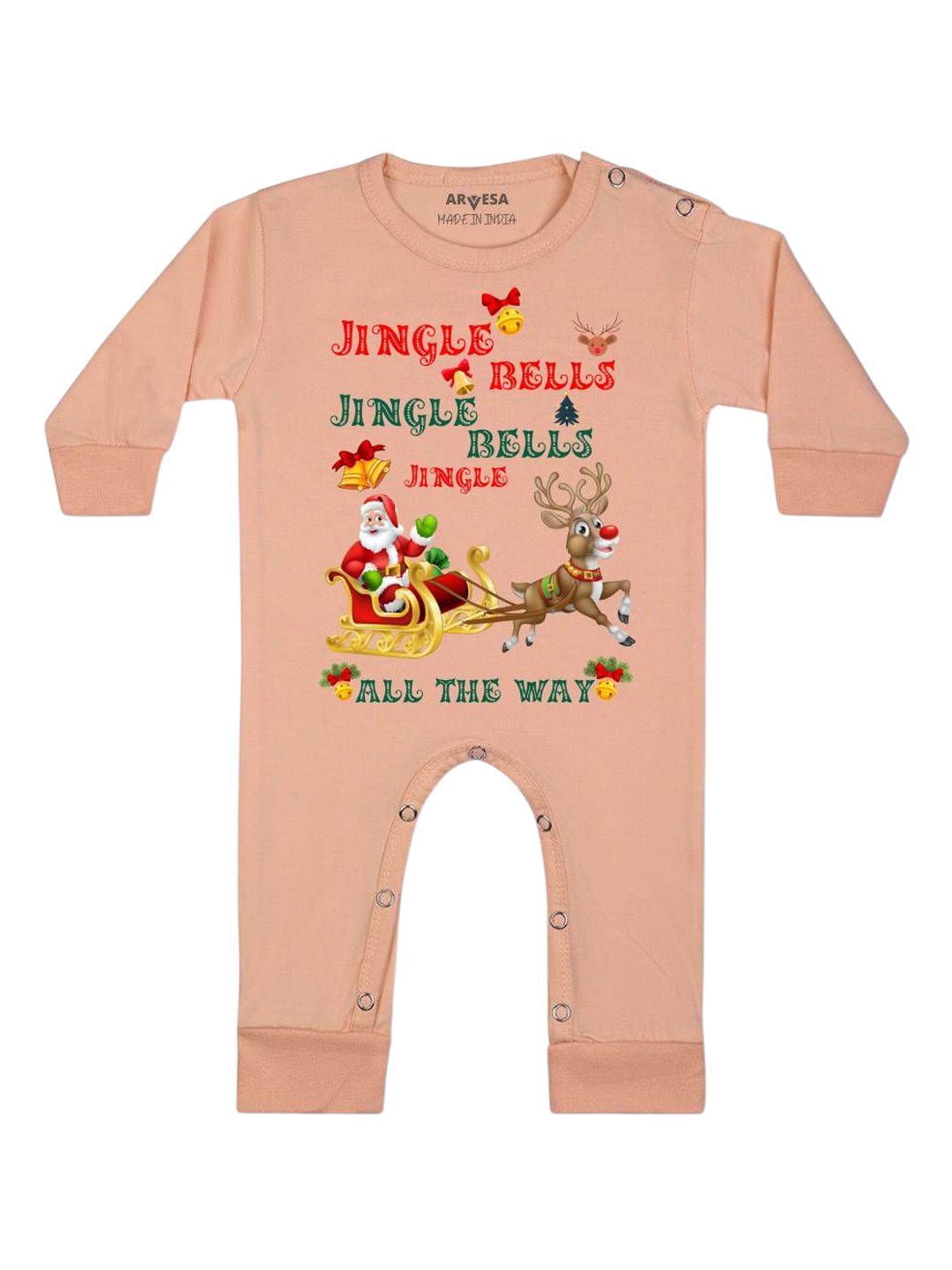 Arvesa Jingle Bell All The Way Printed Bodysuit-picture-22