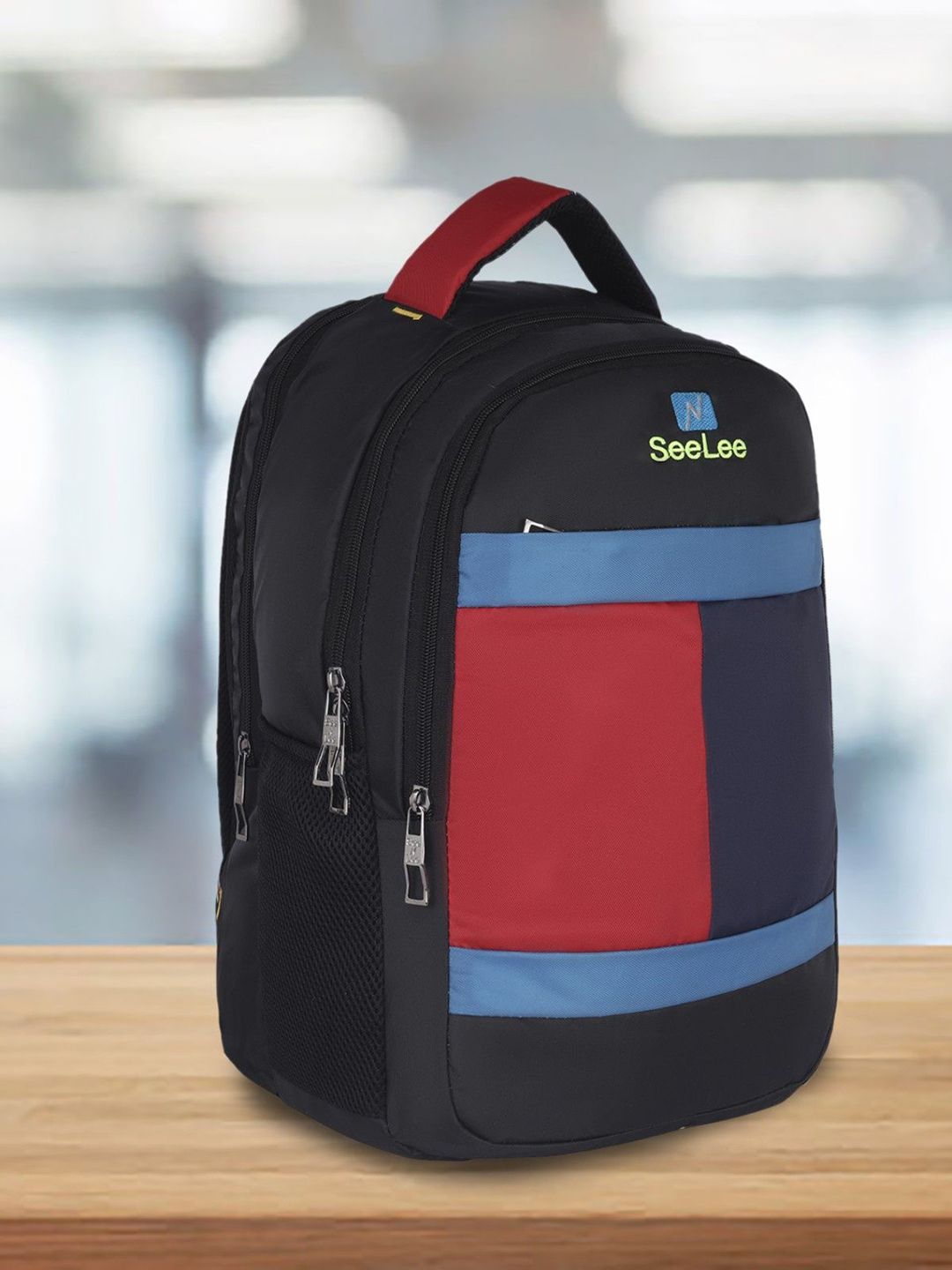 Seenlee Men Colourblocked Backpack-picture-24