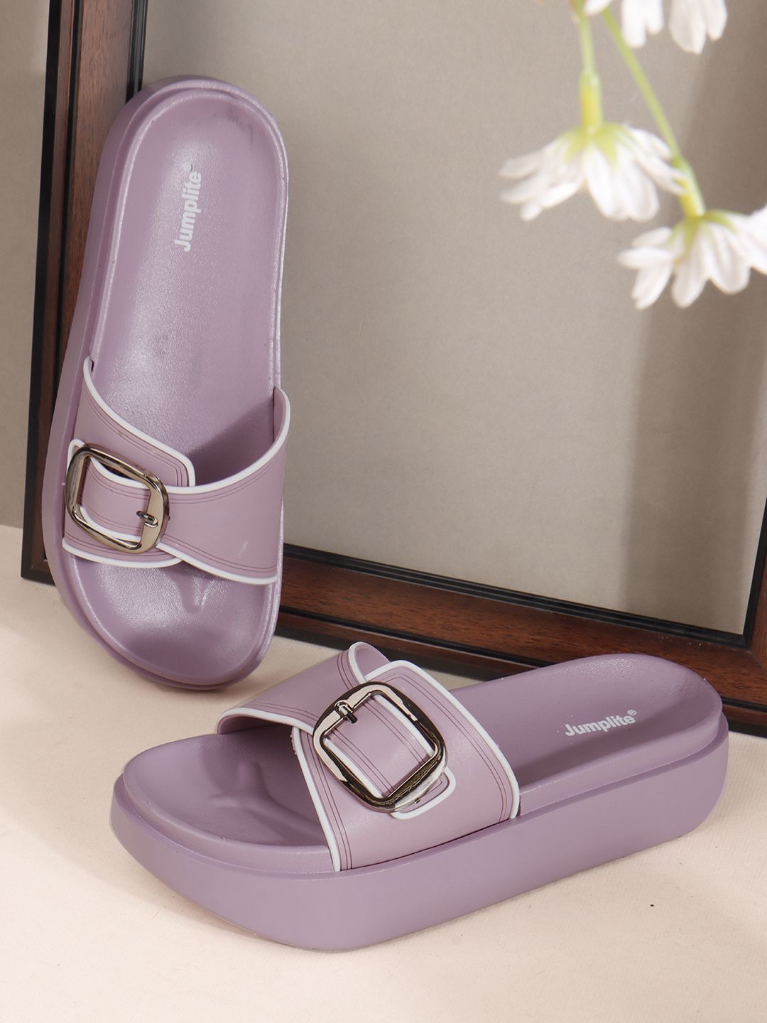 JUMPLITE Women Open Toe Flats-picture-41