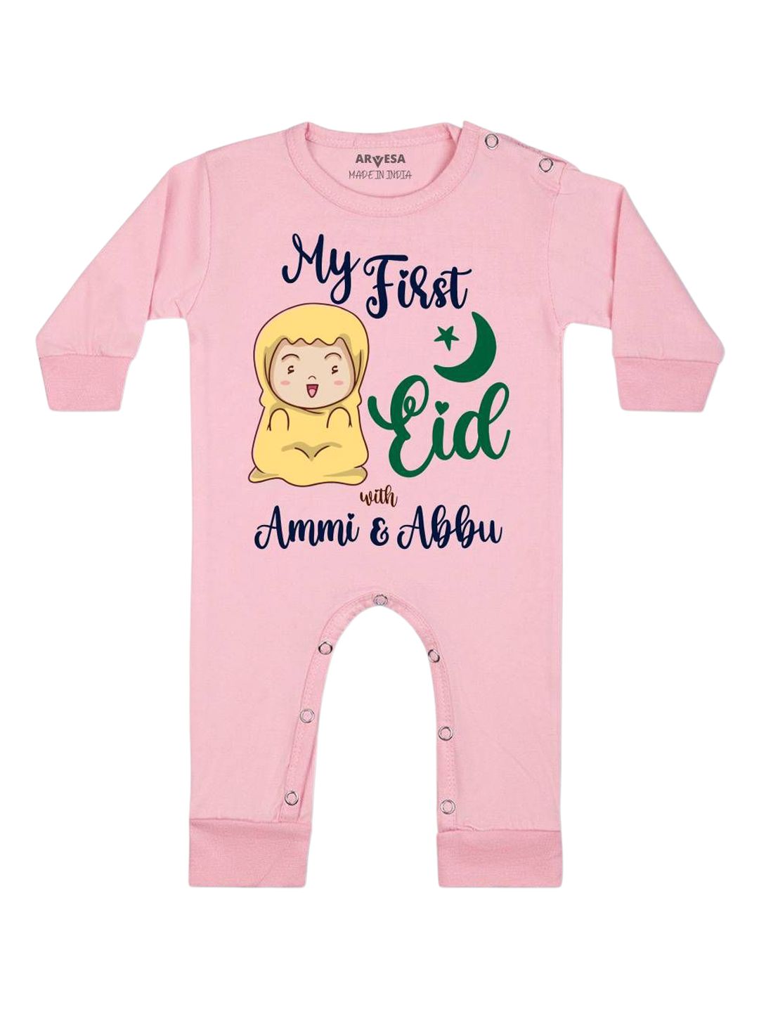 Arvesa My First Eid Printed Bodysuit-picture-15