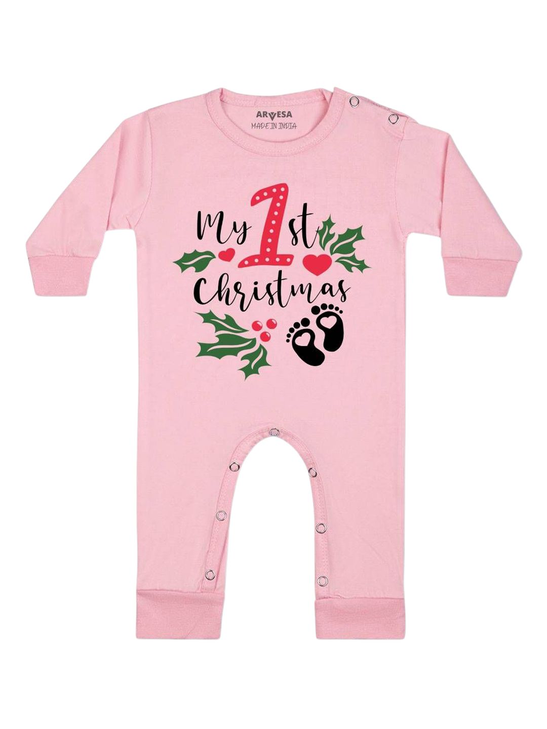 Arvesa My First Christmas Printed Bodysuit-picture-32