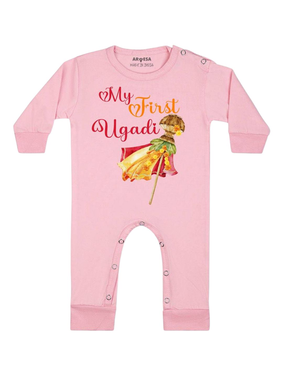 Arvesa My First Ugadi Printed Bodysuit-picture-25