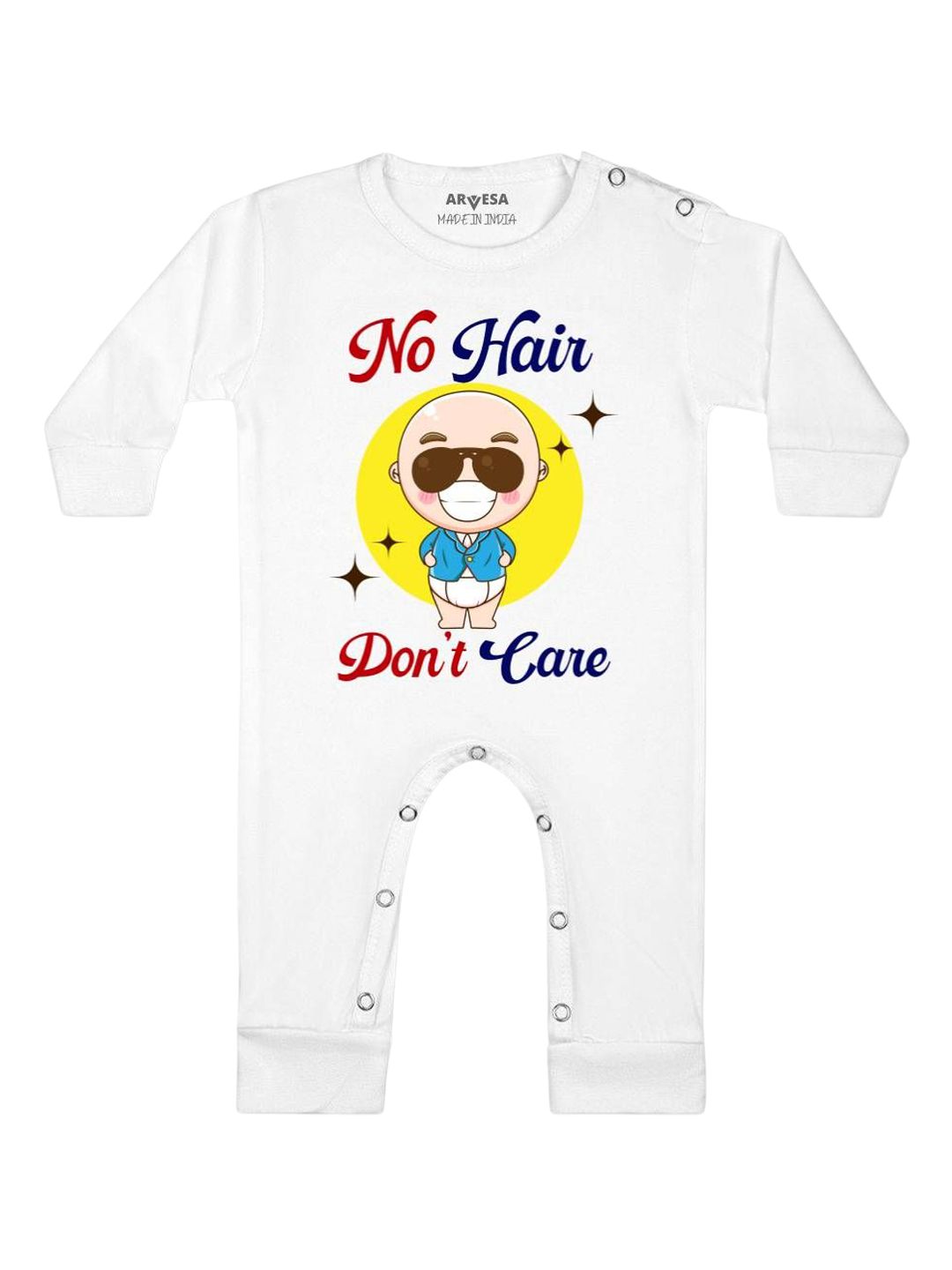 Arvesa No Hair Dont Care Printed Bodysuit-picture-28
