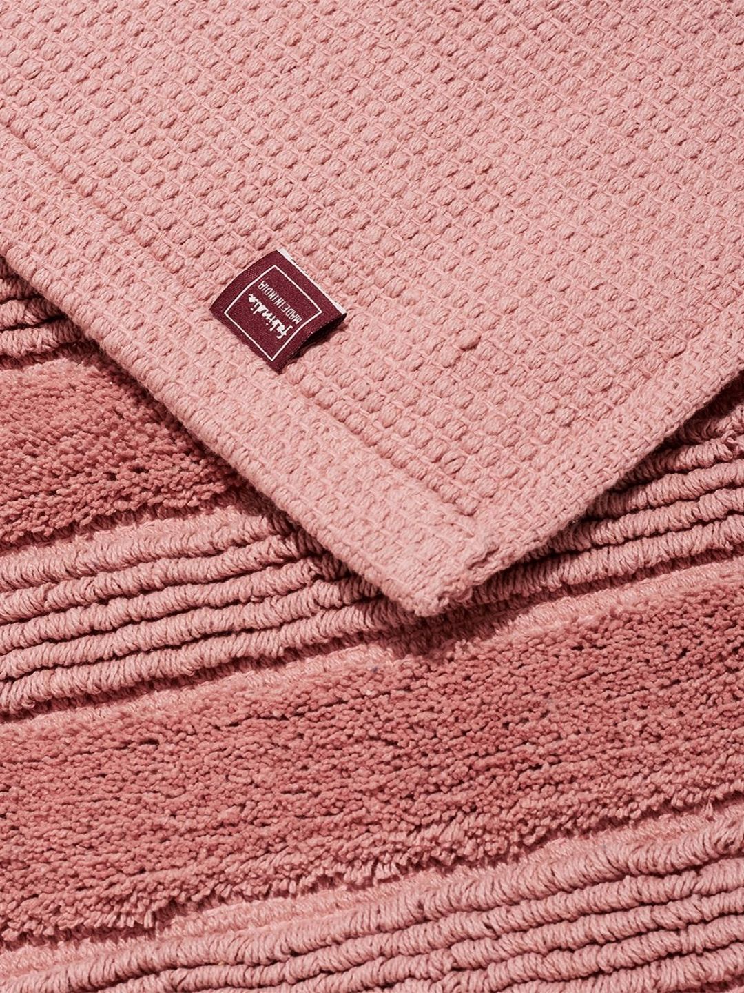 Fabindia Pink 1500 GSM Cotton Bath Mat-image-30