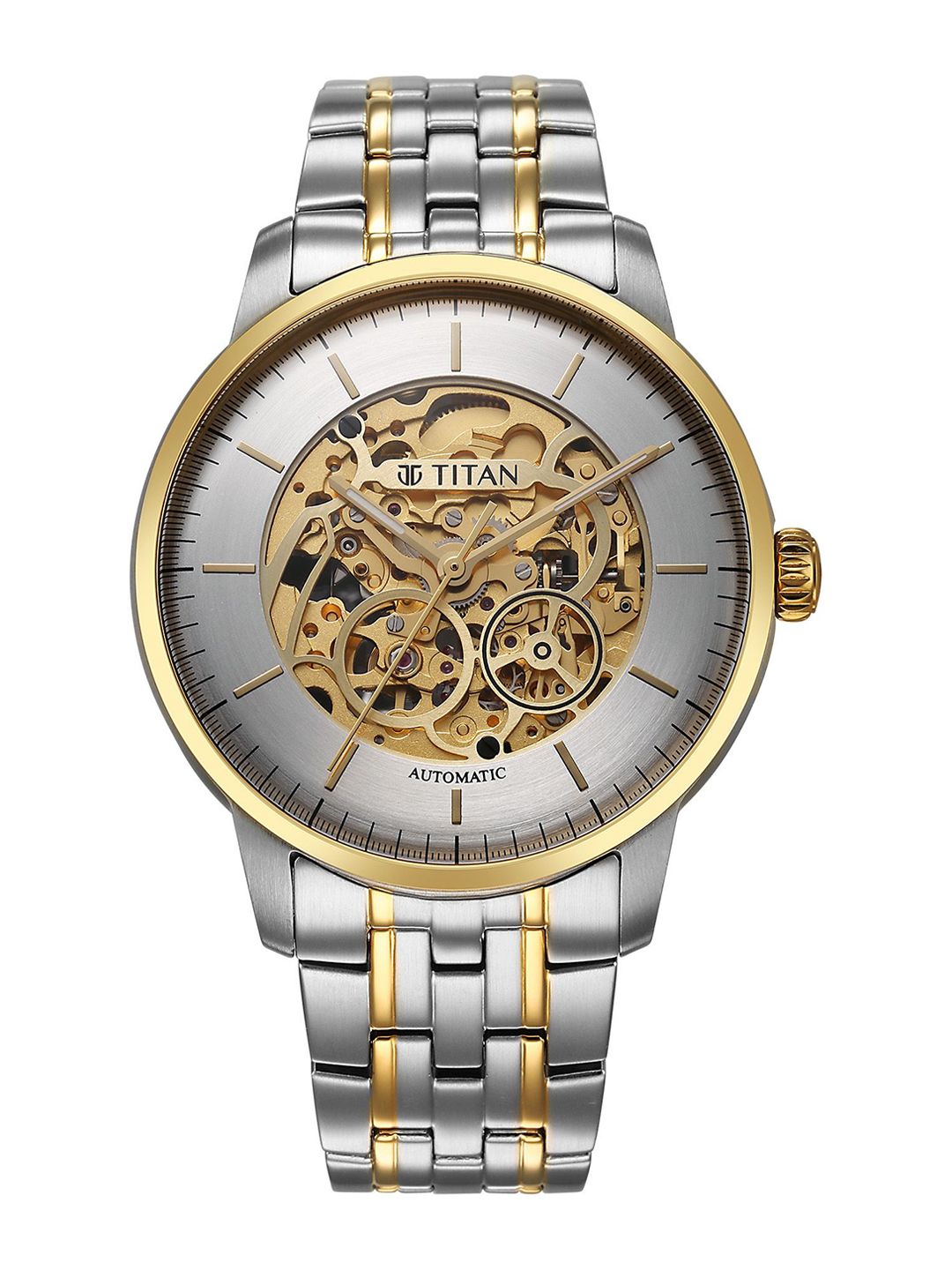 Titan Golden Heart Men Skeleton Dial & Bracelet Style StrapsAnalog Watch 90110BM01-picture-40