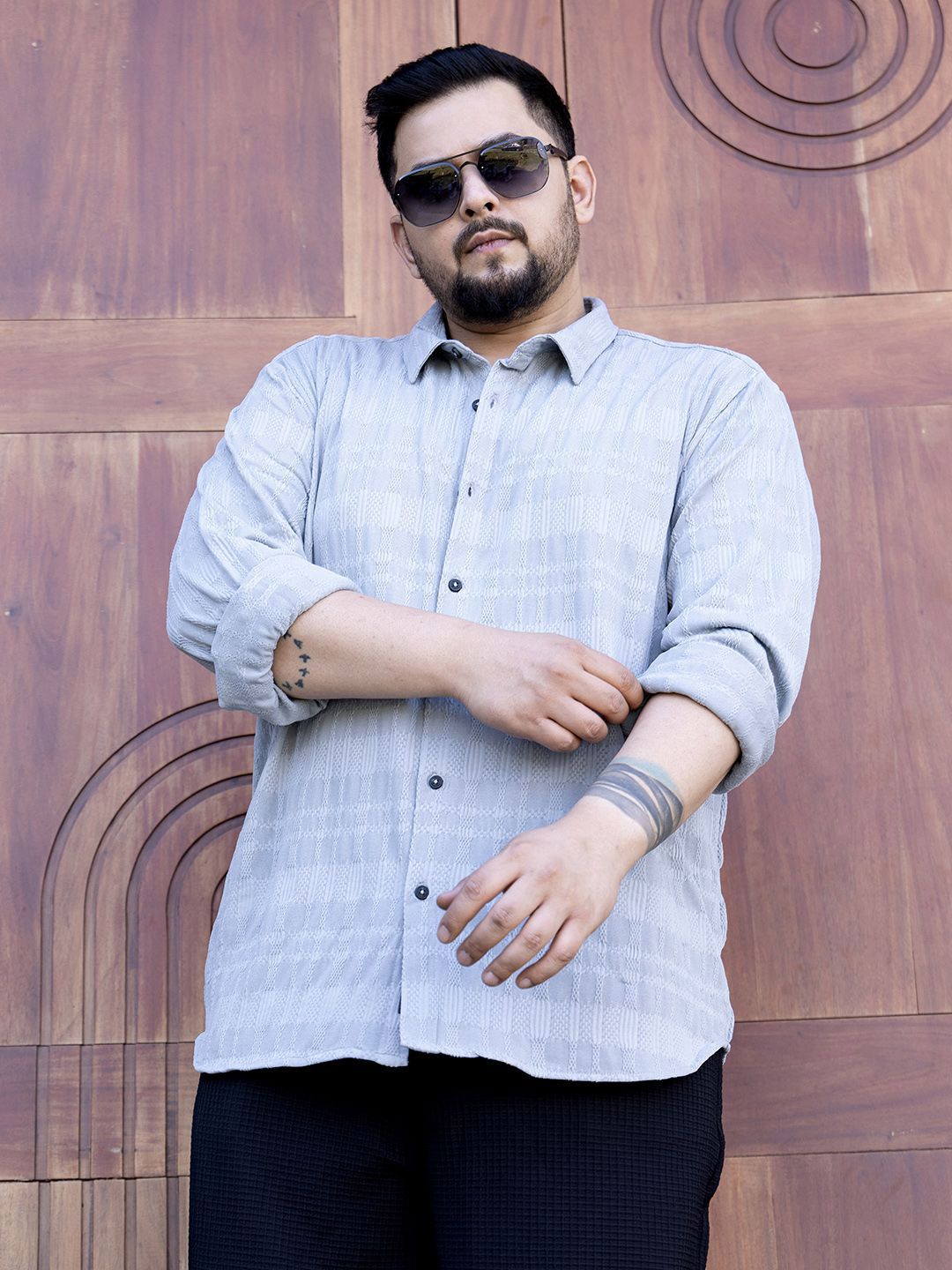 Instafab Plus Men Comfort Opaque Casual Shirt-picture-23