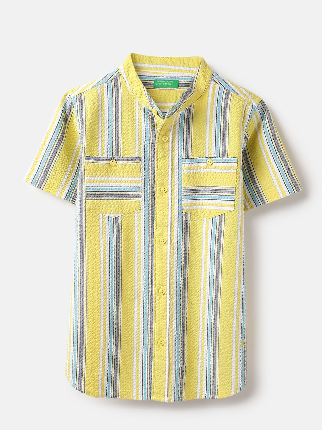 United Colors of Benetton Boys Opaque Striped Casual Shirt-picture-31