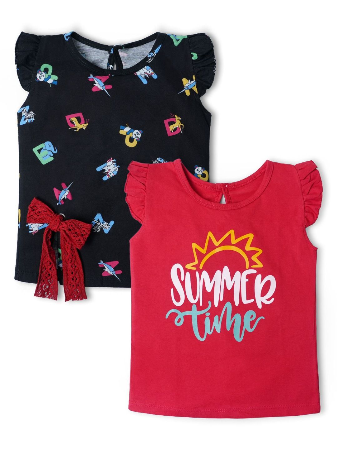 Nino Togs Girls 2 Printed Bio Finish T-shirt-picture-58