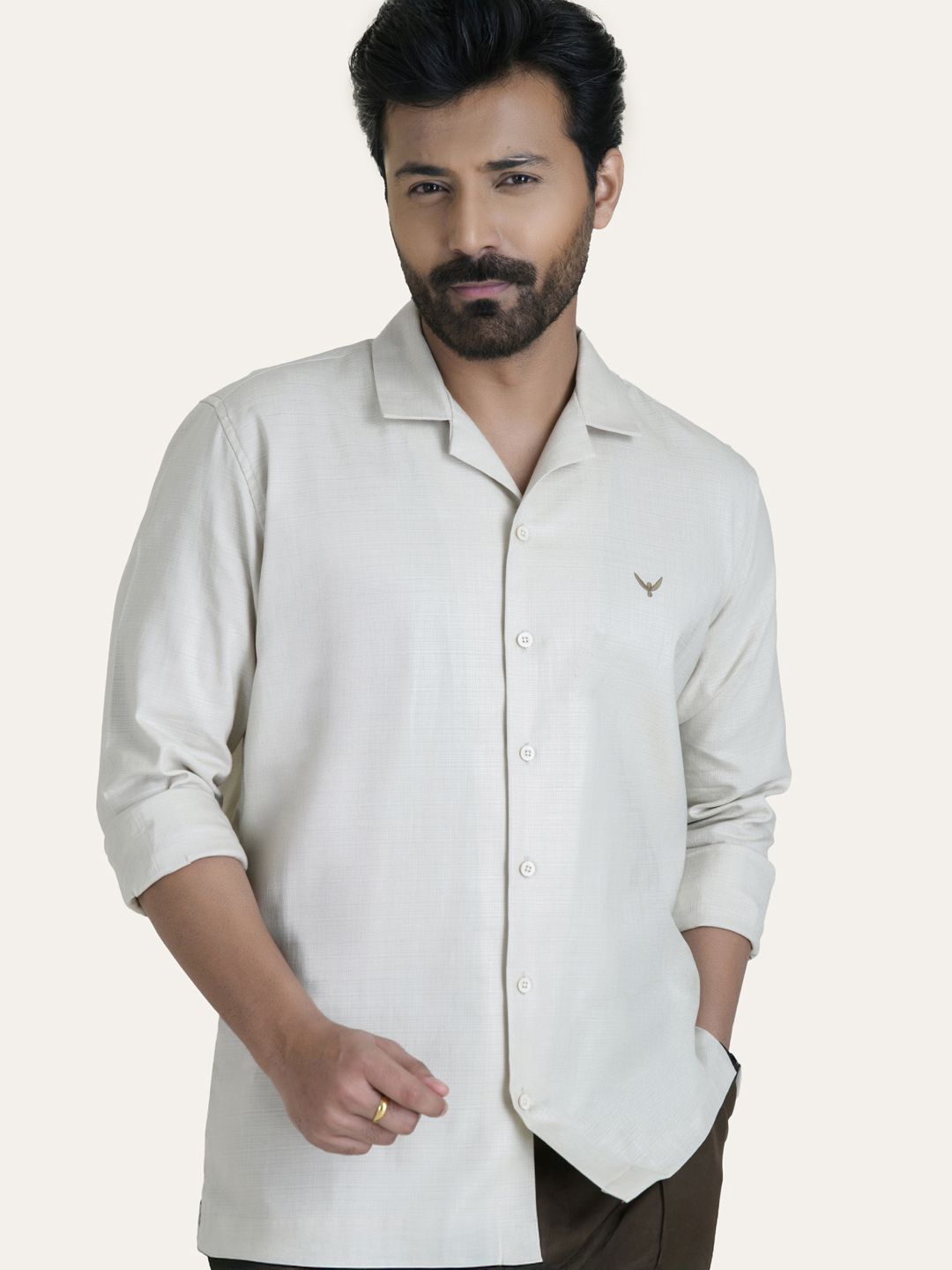 PERCH Men Relaxed Opaque Casual Shirt-picture-34