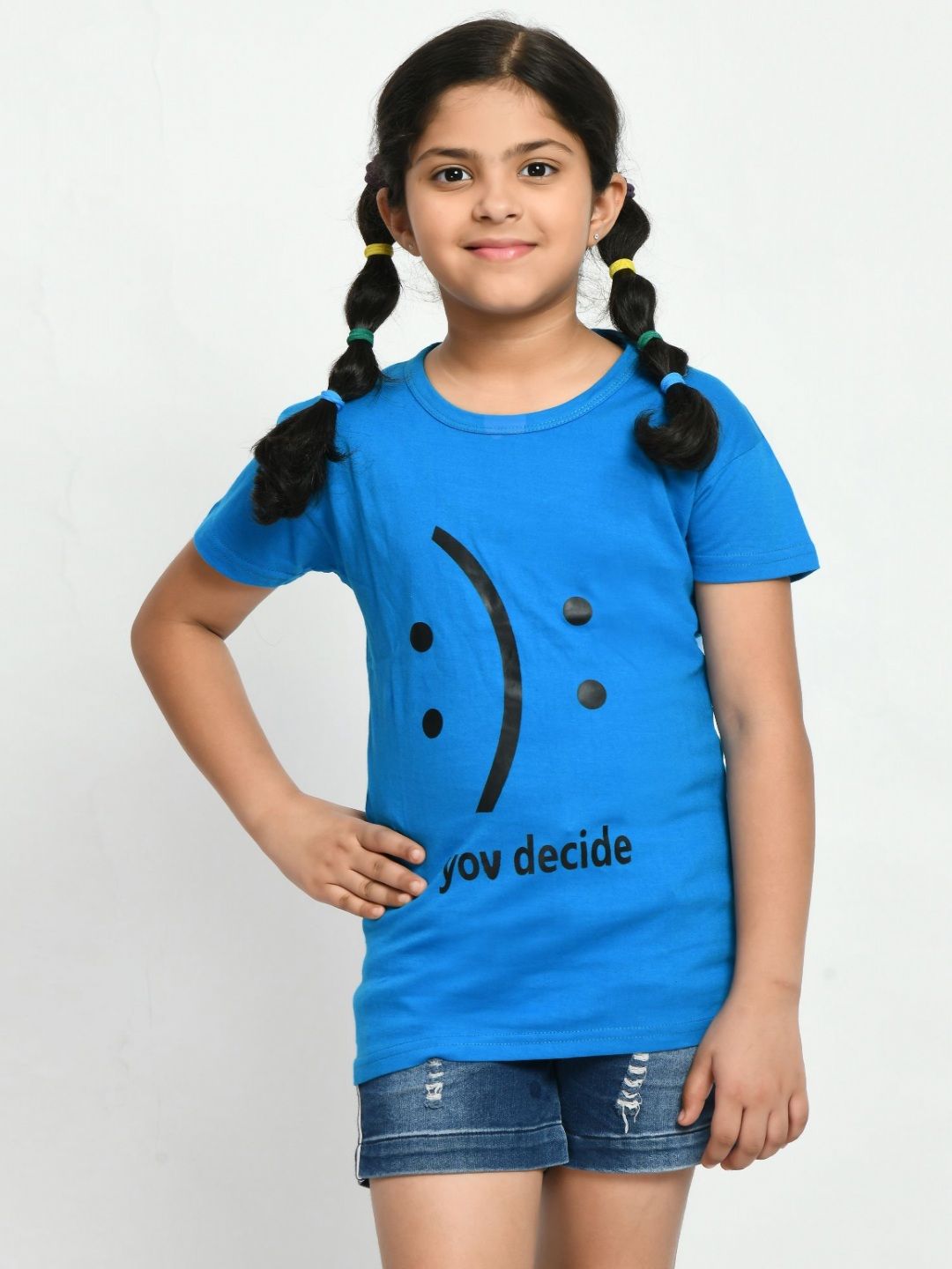 BAESD Girls Typography Printed Pockets T-shirt-picture-27