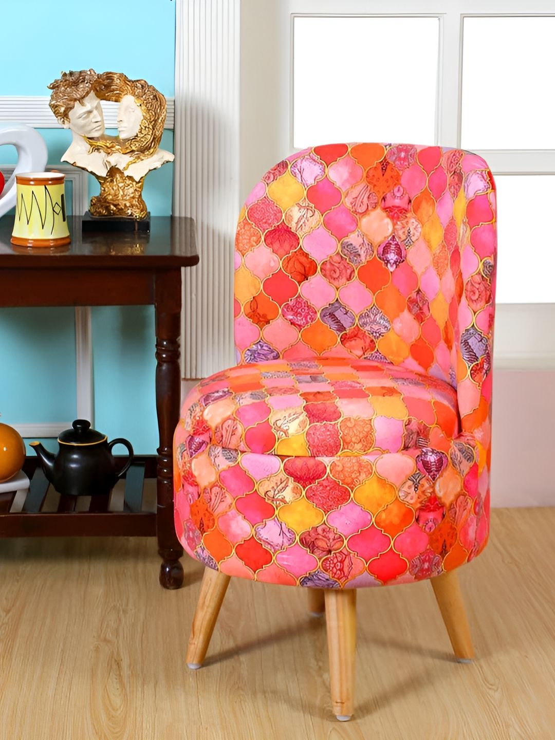Shadowkart Pink Velvet Cylindrical Ottomans-picture-52