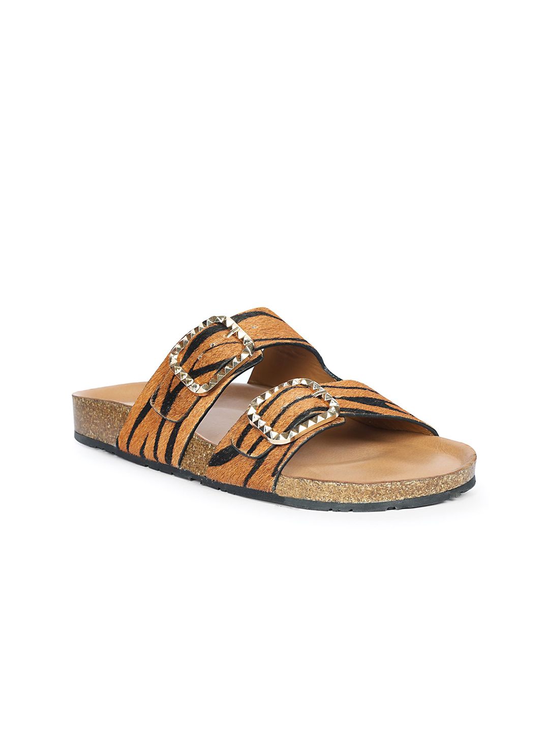 Saint G Women Printed Open Toe Flats with Buckles-picture-19
