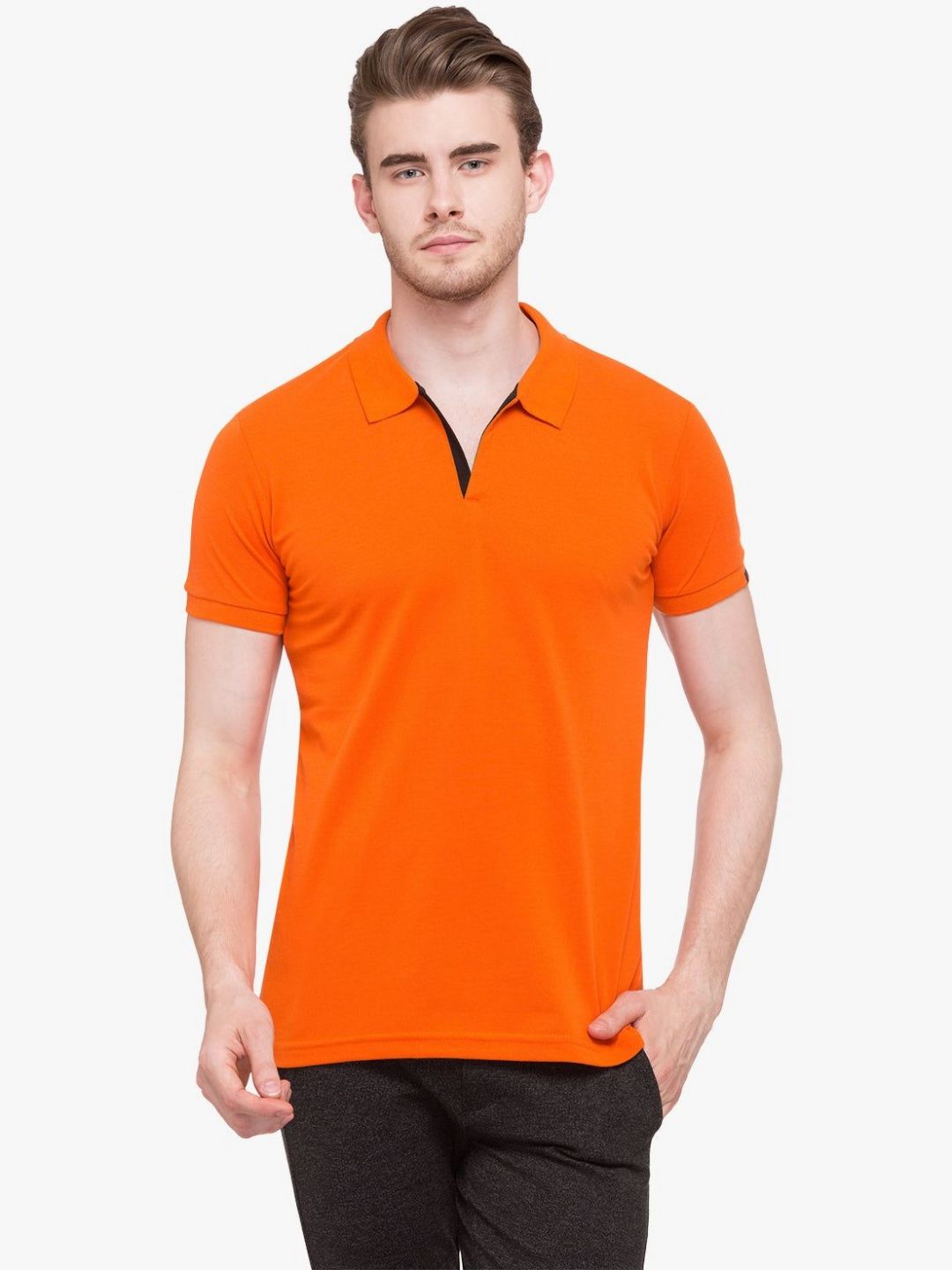 Status Quo Men Polo Collar Slim Fit T-shirt-picture-16