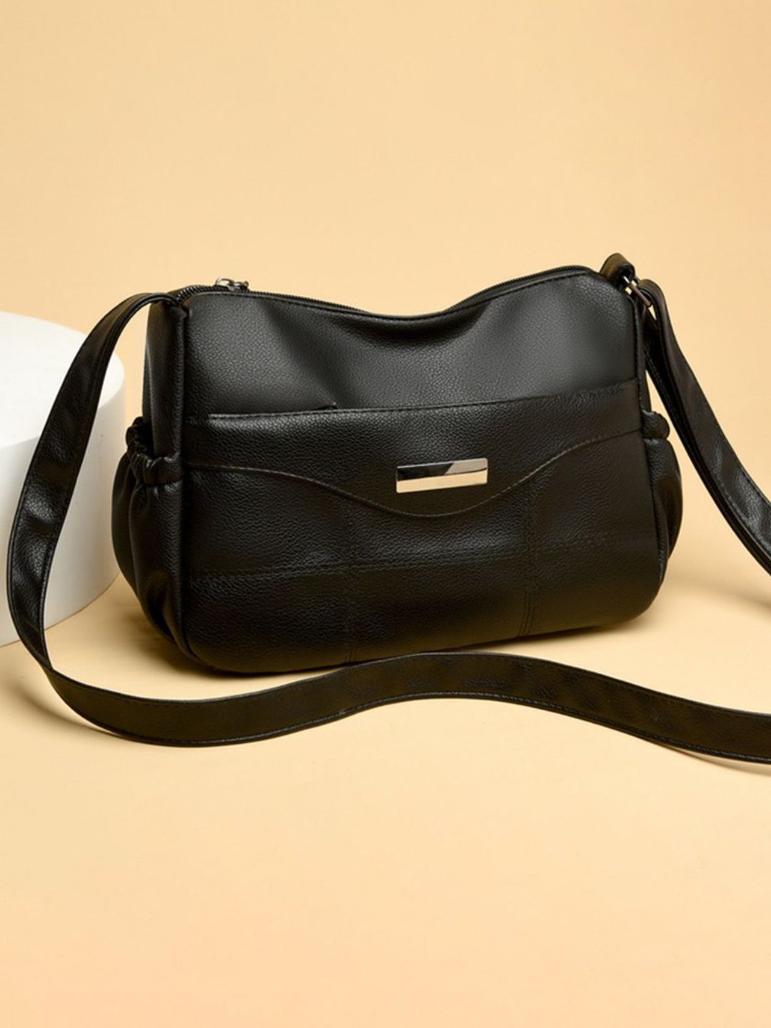 corsica DressBerry Textured PU Oversized Swagger Shoulder Bag with Tasselled-picture-25