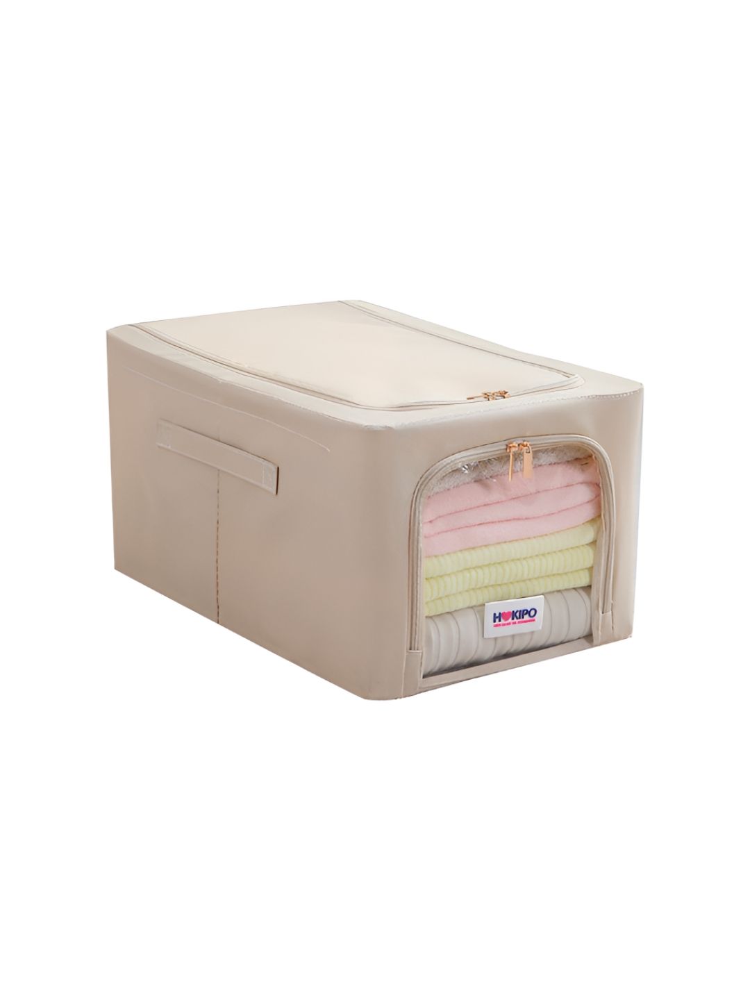 HOKIPO Beige Set of 1 Regular Multi-Utility Organisers-image-42