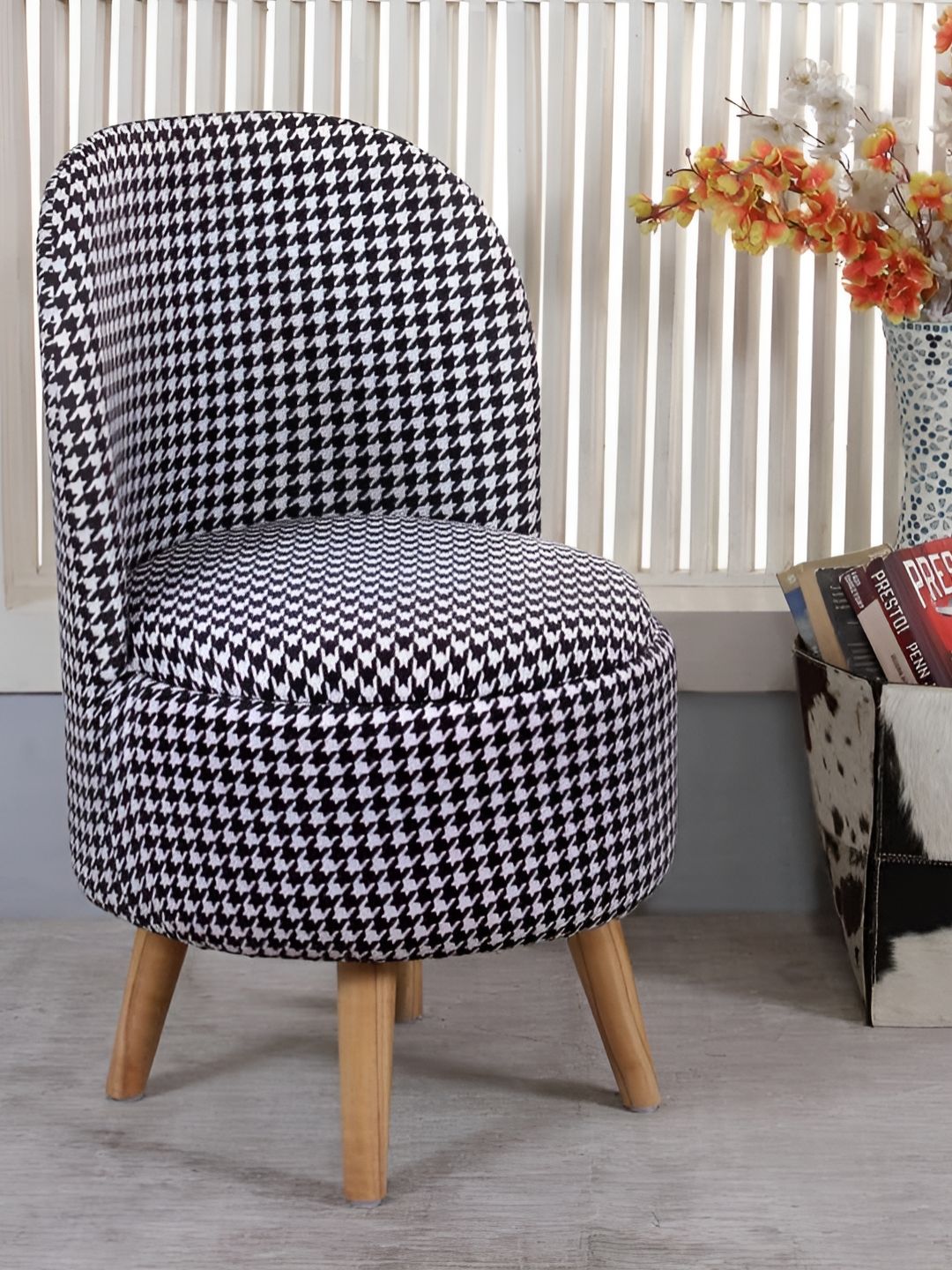 Shadowkart Printed Velvet Cylindrical Shaped Ottomans-picture-26