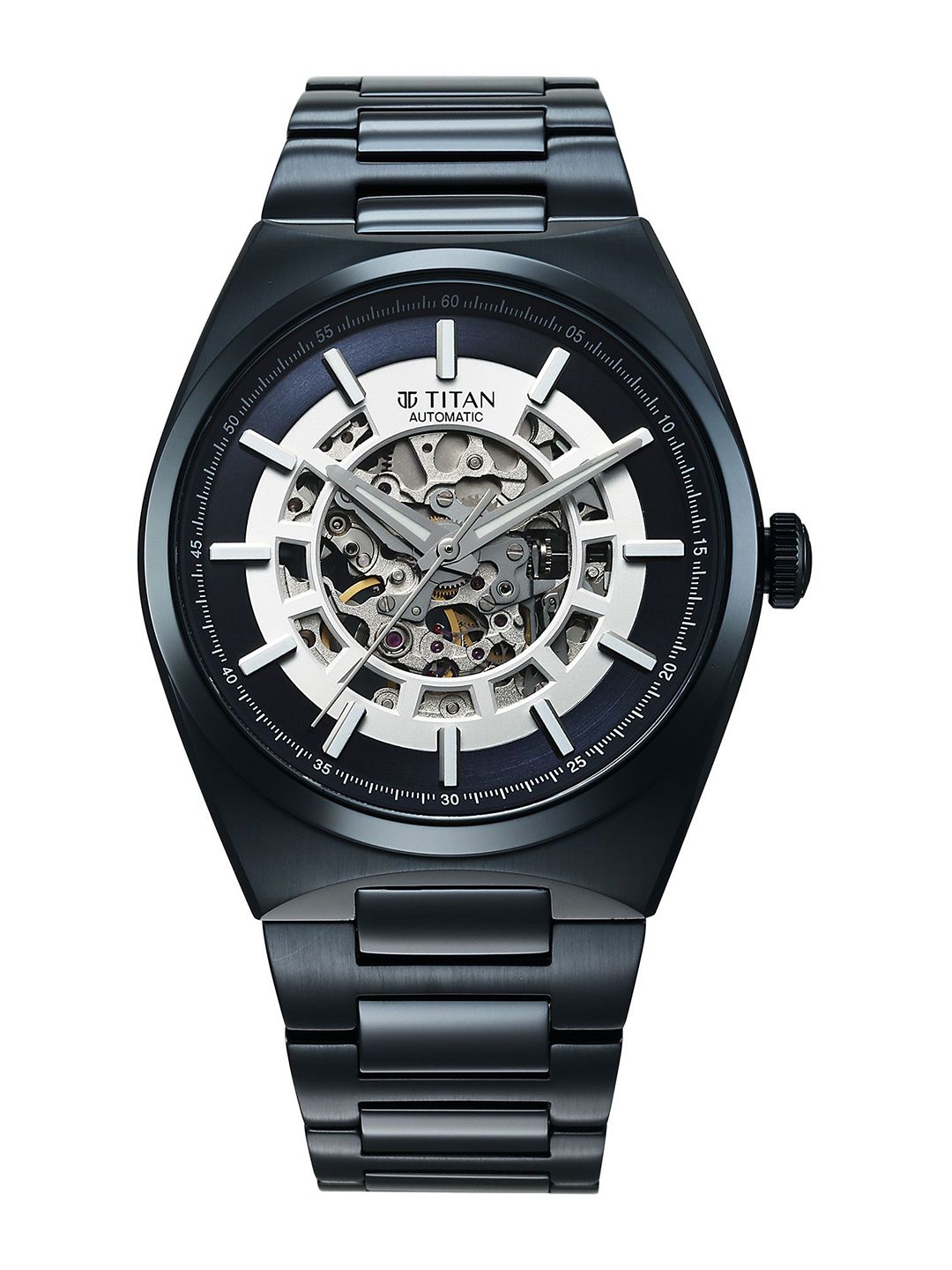 Titan Men Skeleton Bracelet Style Straps Analogue Automatic Motion Powered Watch 90221QM03-image-48