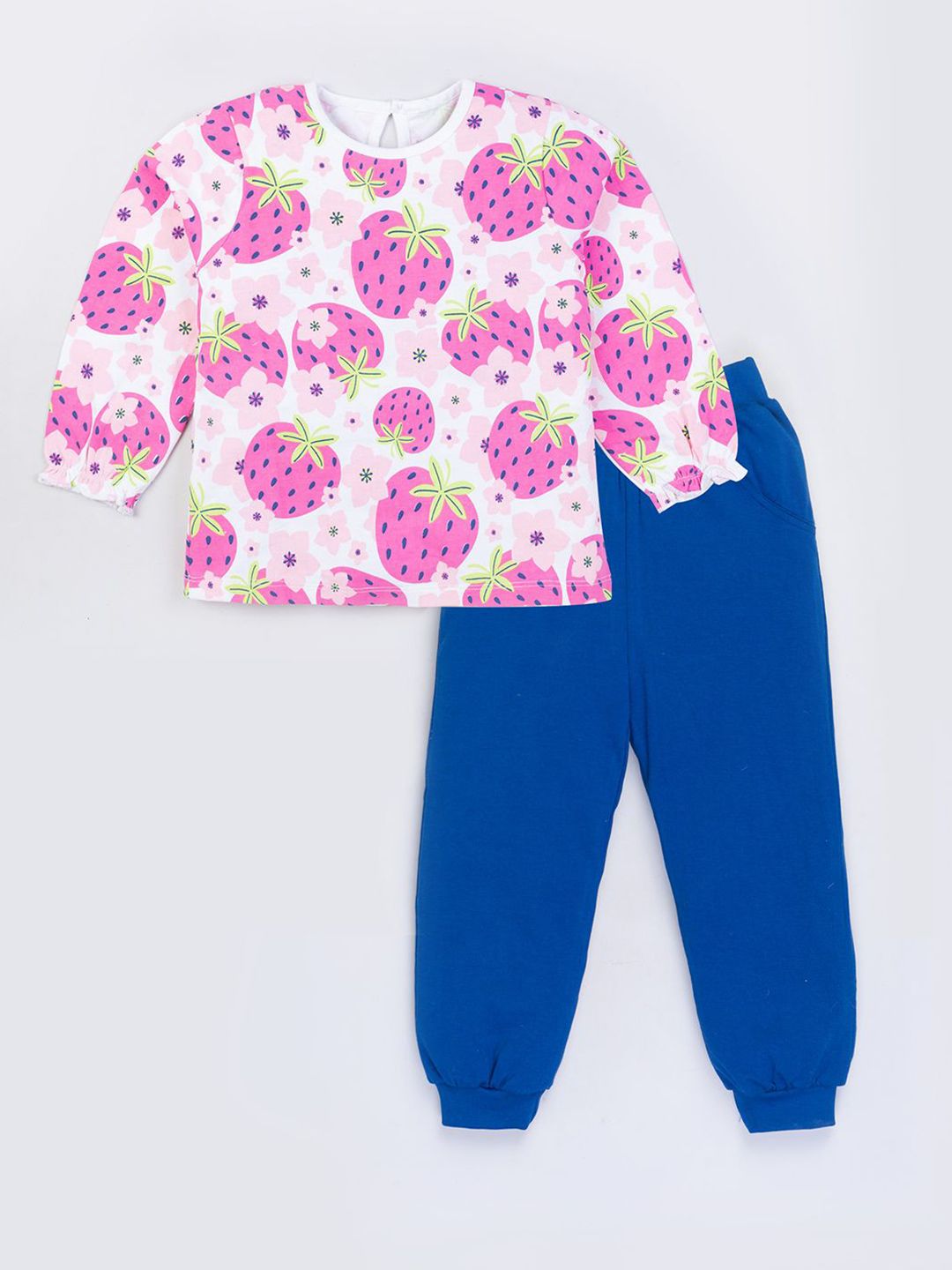 YK Girls Printed Top With Pyjamas-picture-31