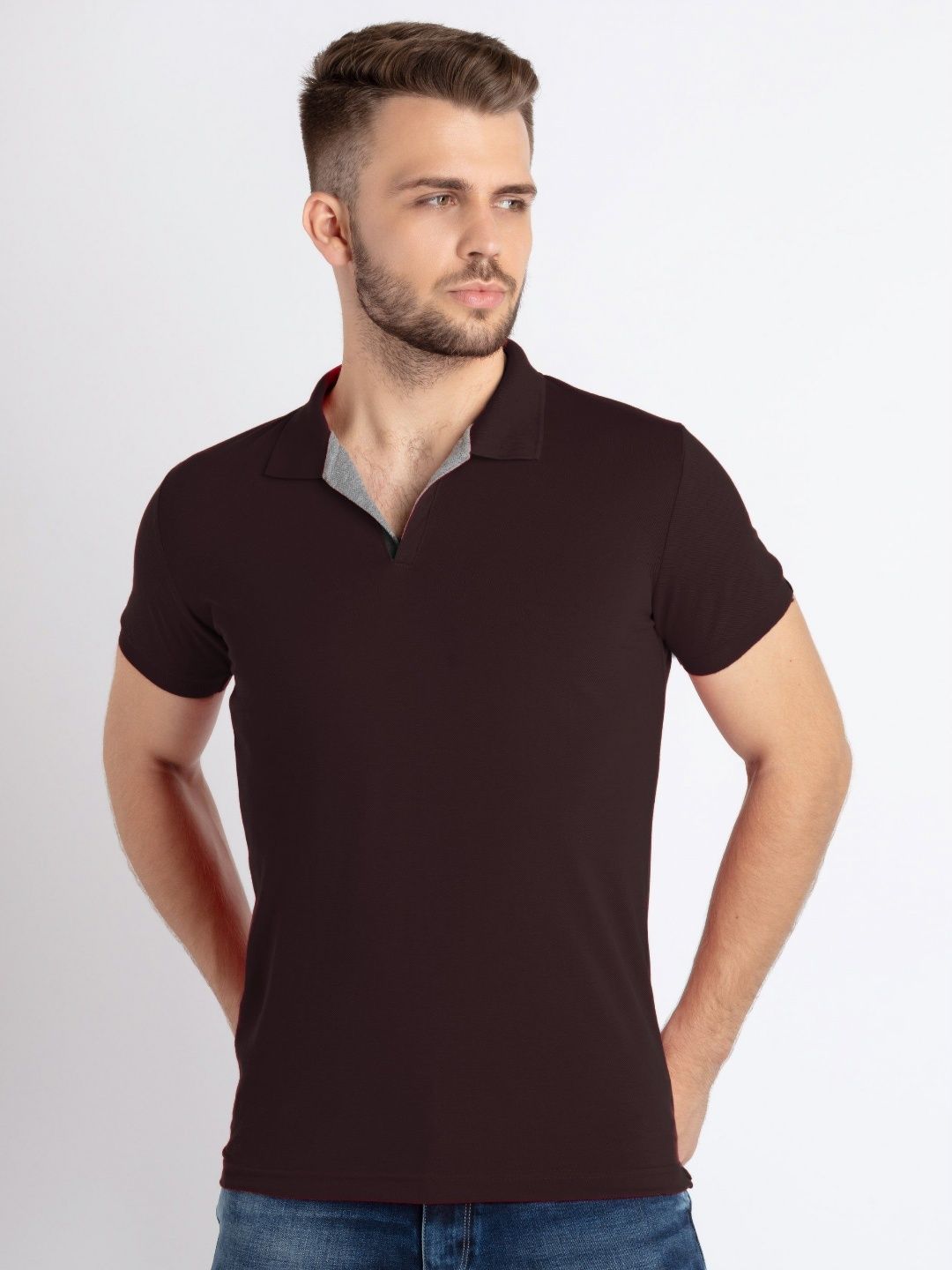 Status Quo Men Polo Collar Pockets Slim Fit T-shirt-picture-30