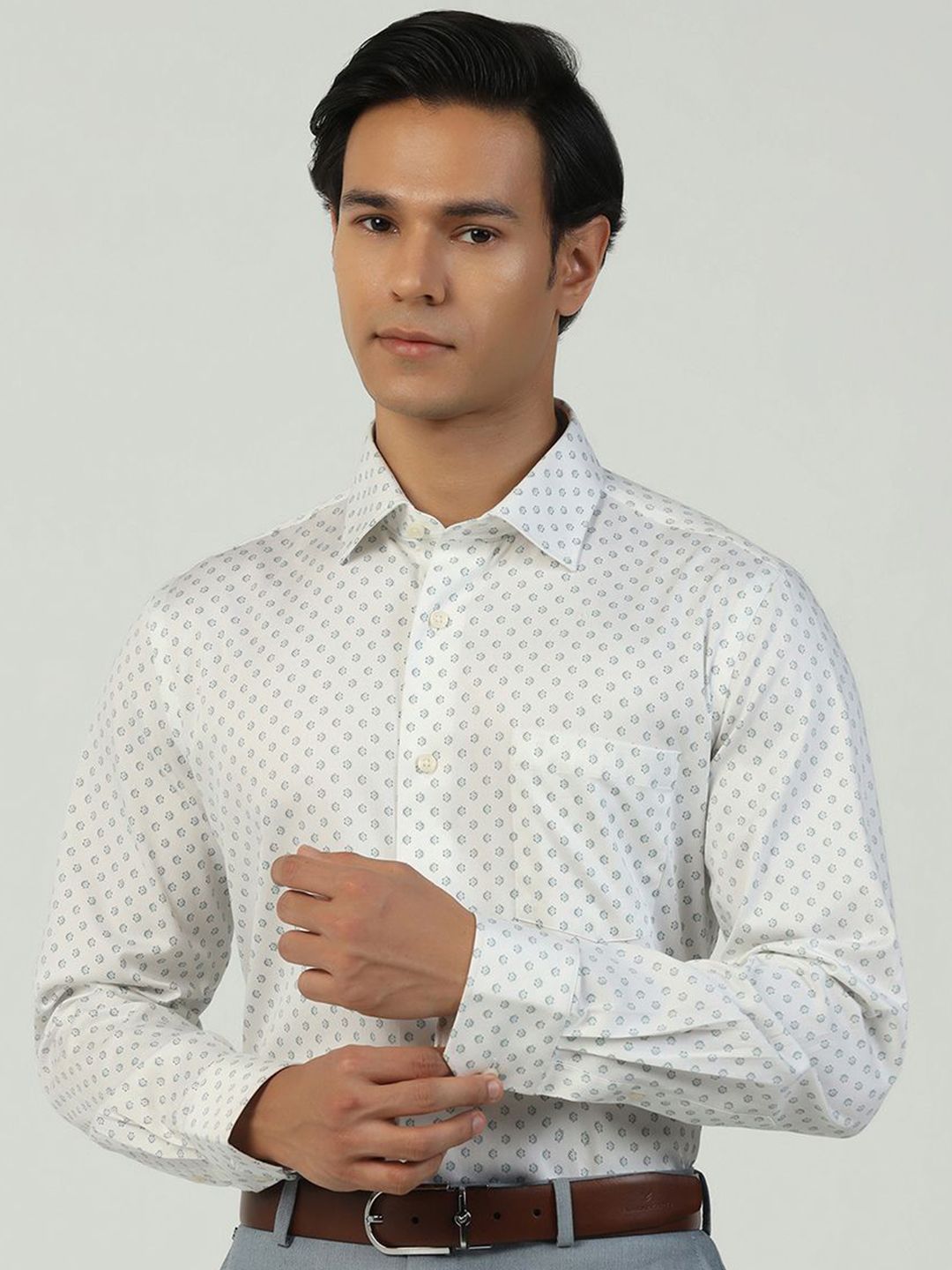 Blackberrys Men Slim Fit Opaque Printed Casual Shirt-picture-10