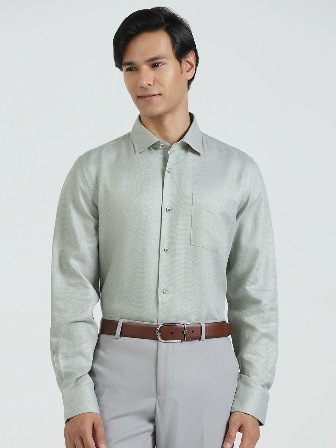 Blackberrys Men Slim Fit Opaque Striped Casual Shirt-picture-31