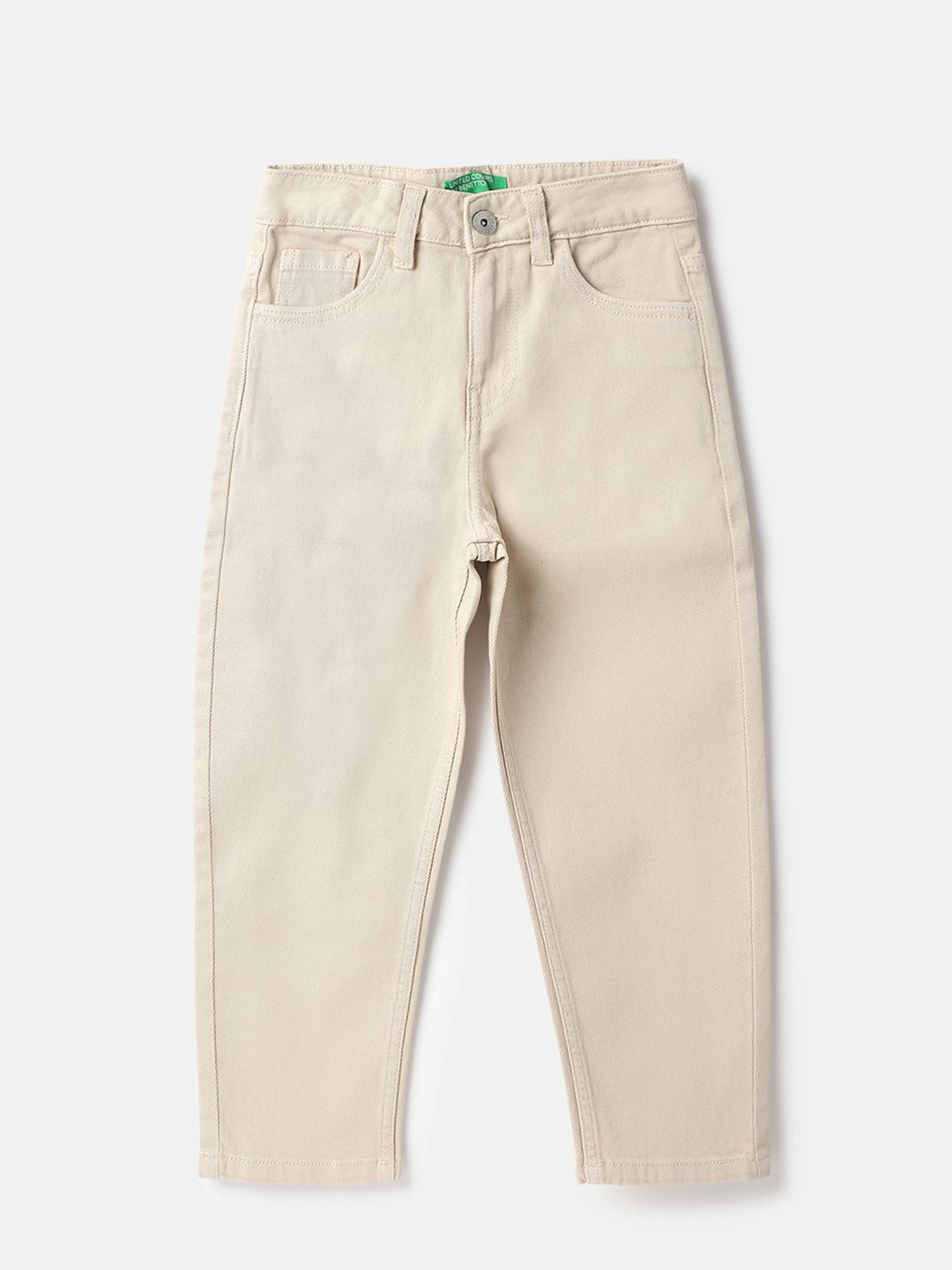 United Colors of Benetton Girls Slouchy Fit Mid-Rise Jeans