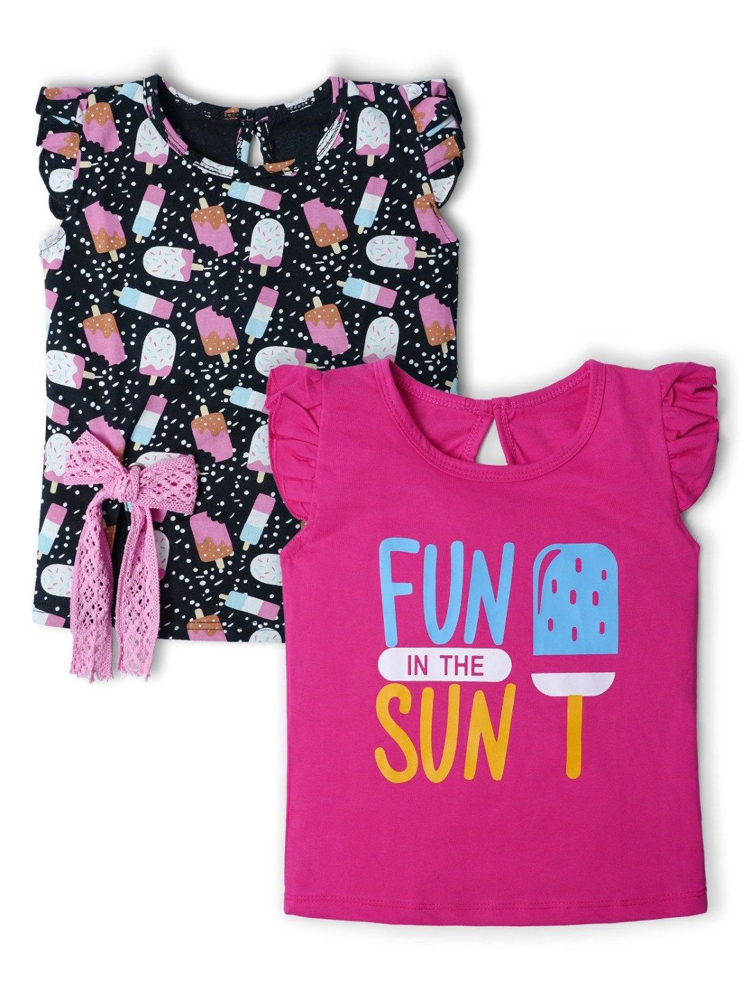 Nino Togs Girls 2 Printed Bio Finish T-shirt-picture-20