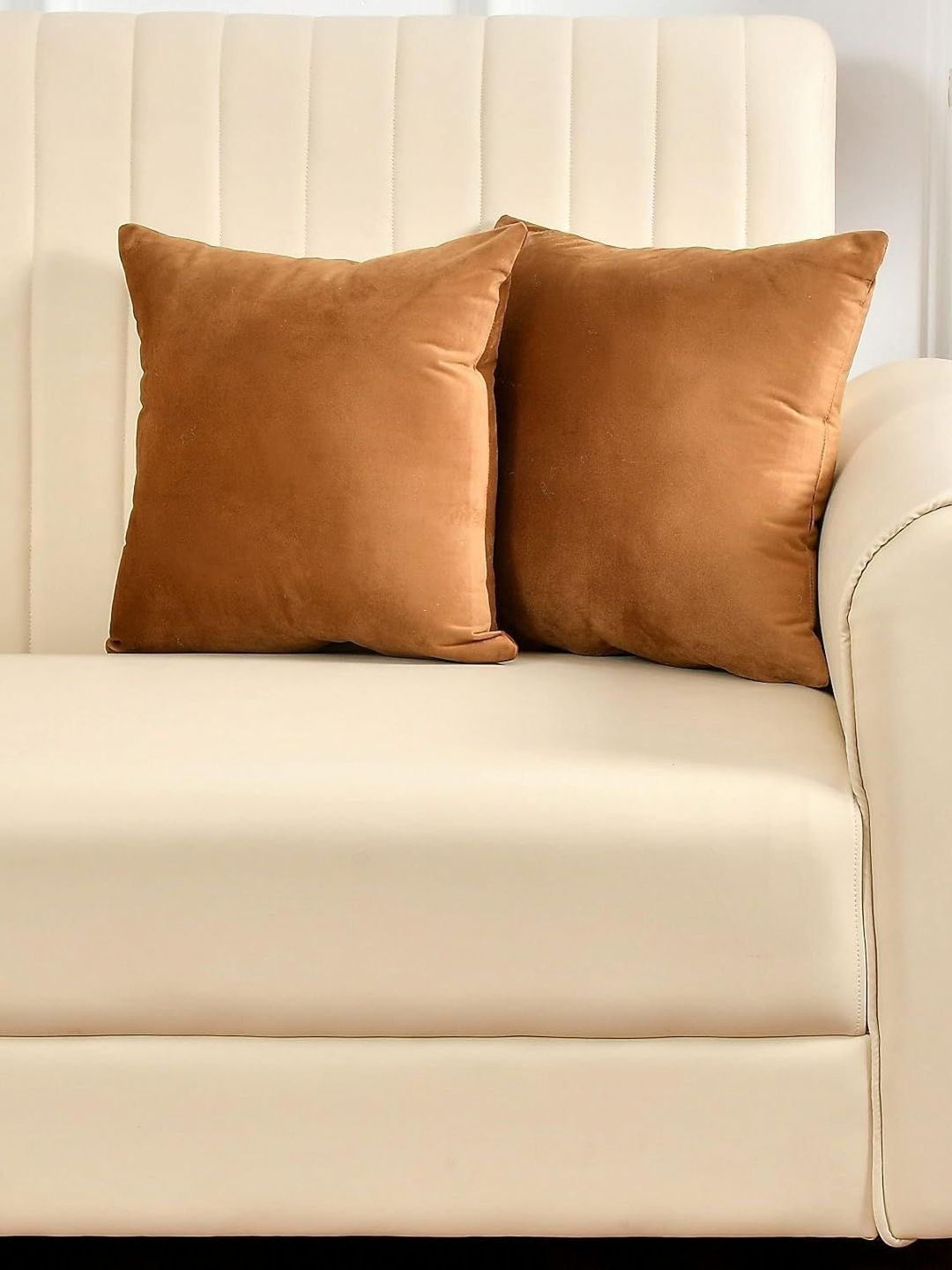Shadowkart Gold-Toned 2 Pieces Square Cushion Covers-image-15