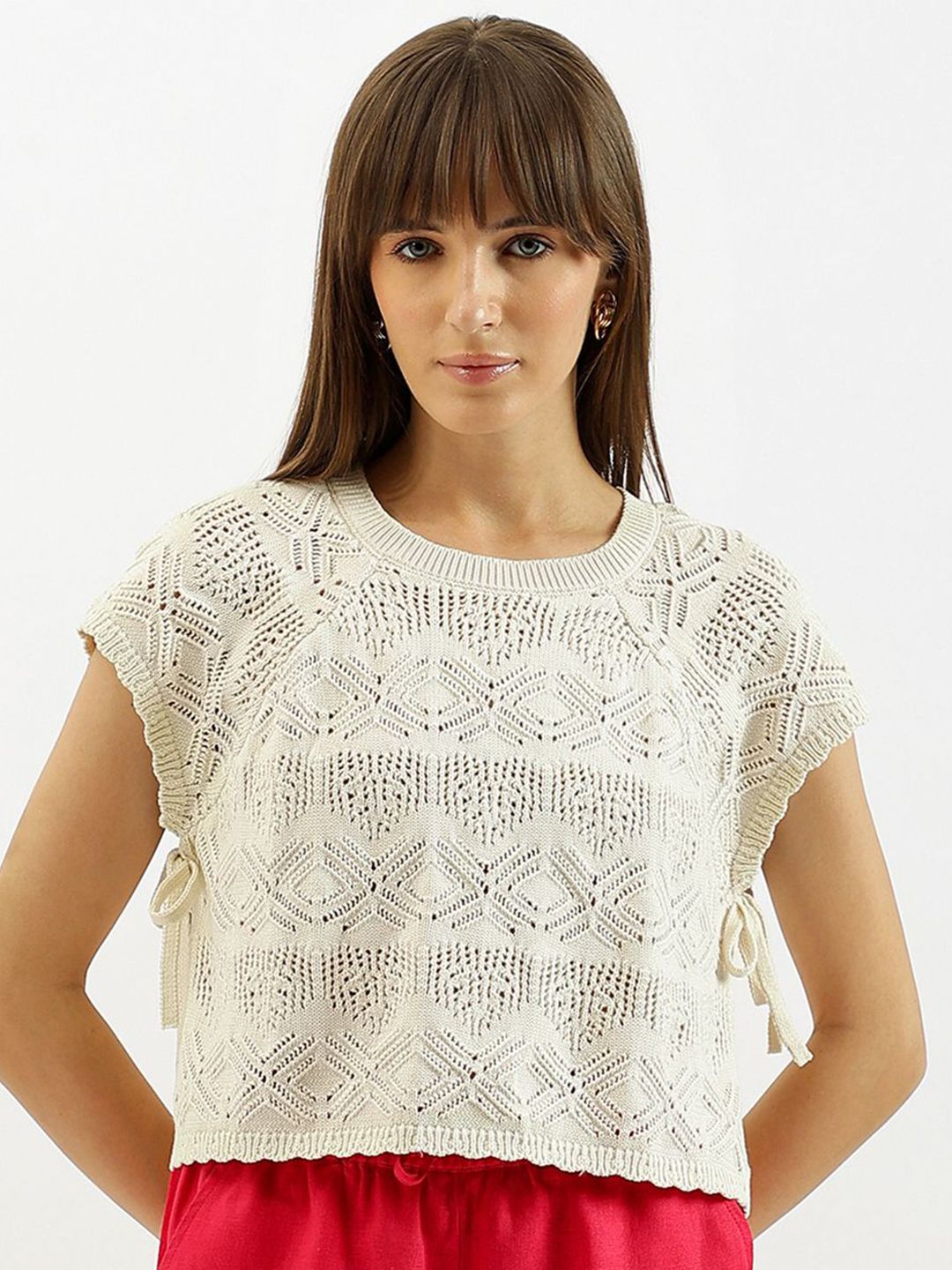 United Colors of Benetton Women Raglan Sleeves Cotton Top-picture-49