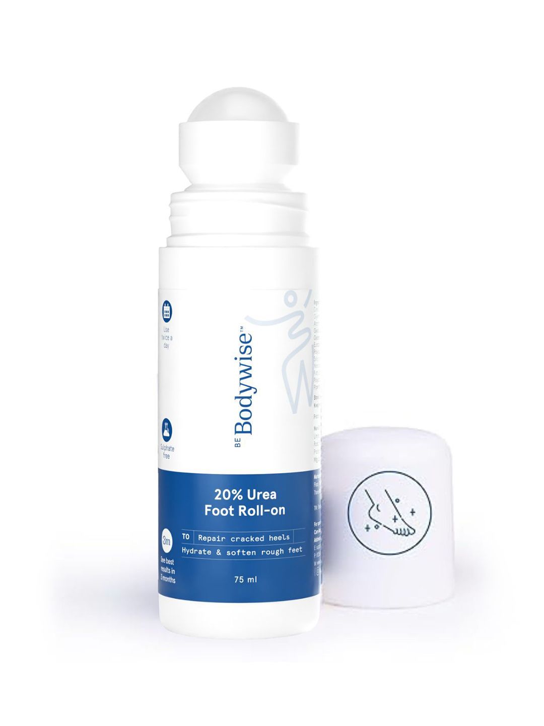 Be Bodywise 20% Urea Roll On For Cracked Heels- 75 ml-picture-30