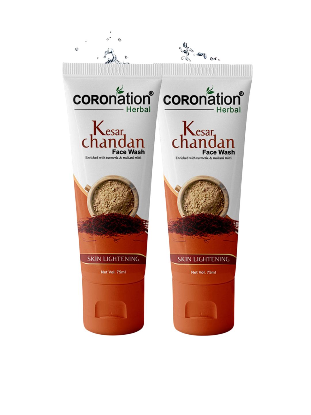 COROnation Herbal Set Of 2 Kesar & Chandan Face Wash For Deep Nourishment - 75 ml Each-picture-21