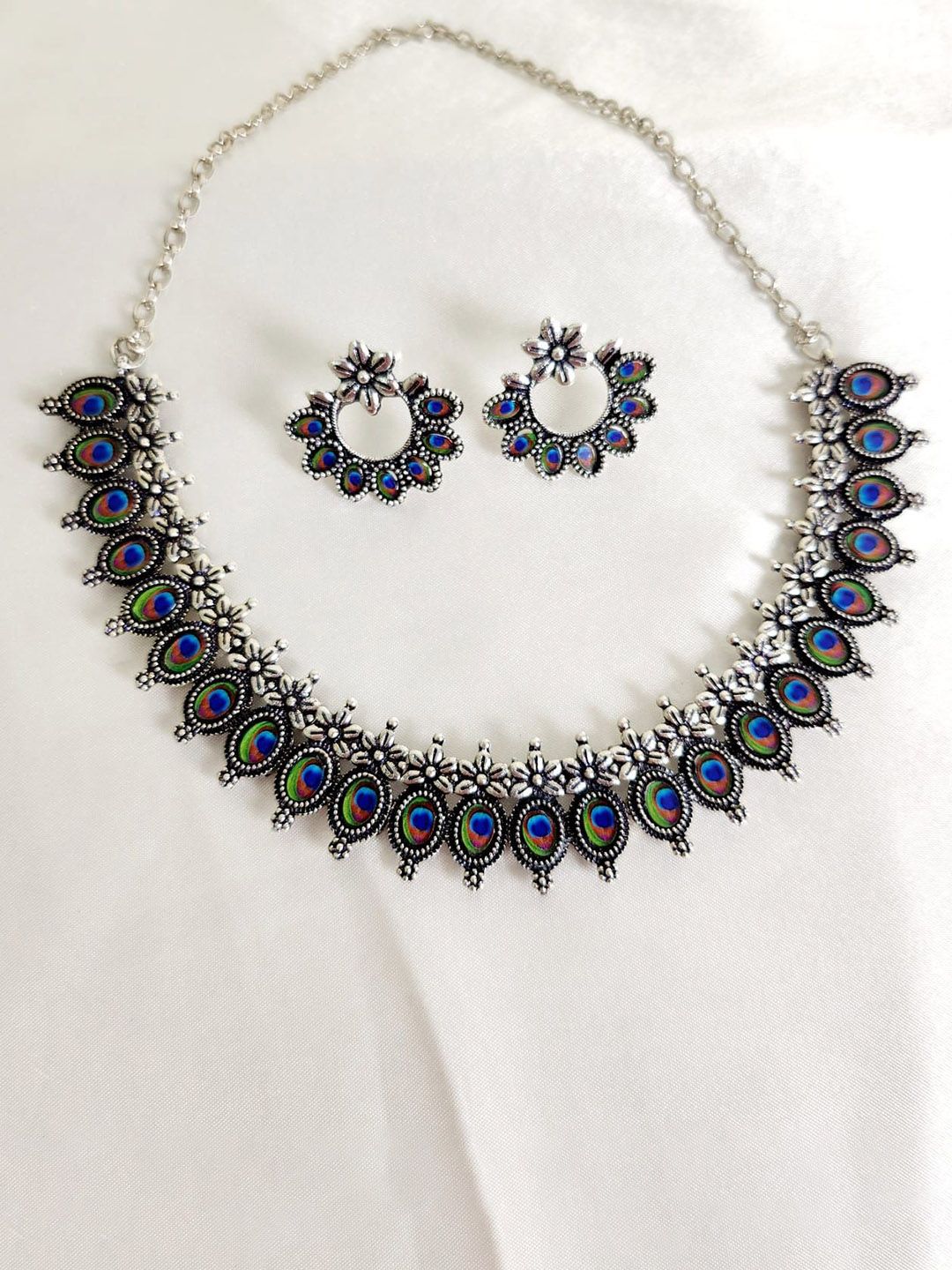 Piu Jewels Rhodium Plated Jewellery Set-picture-14