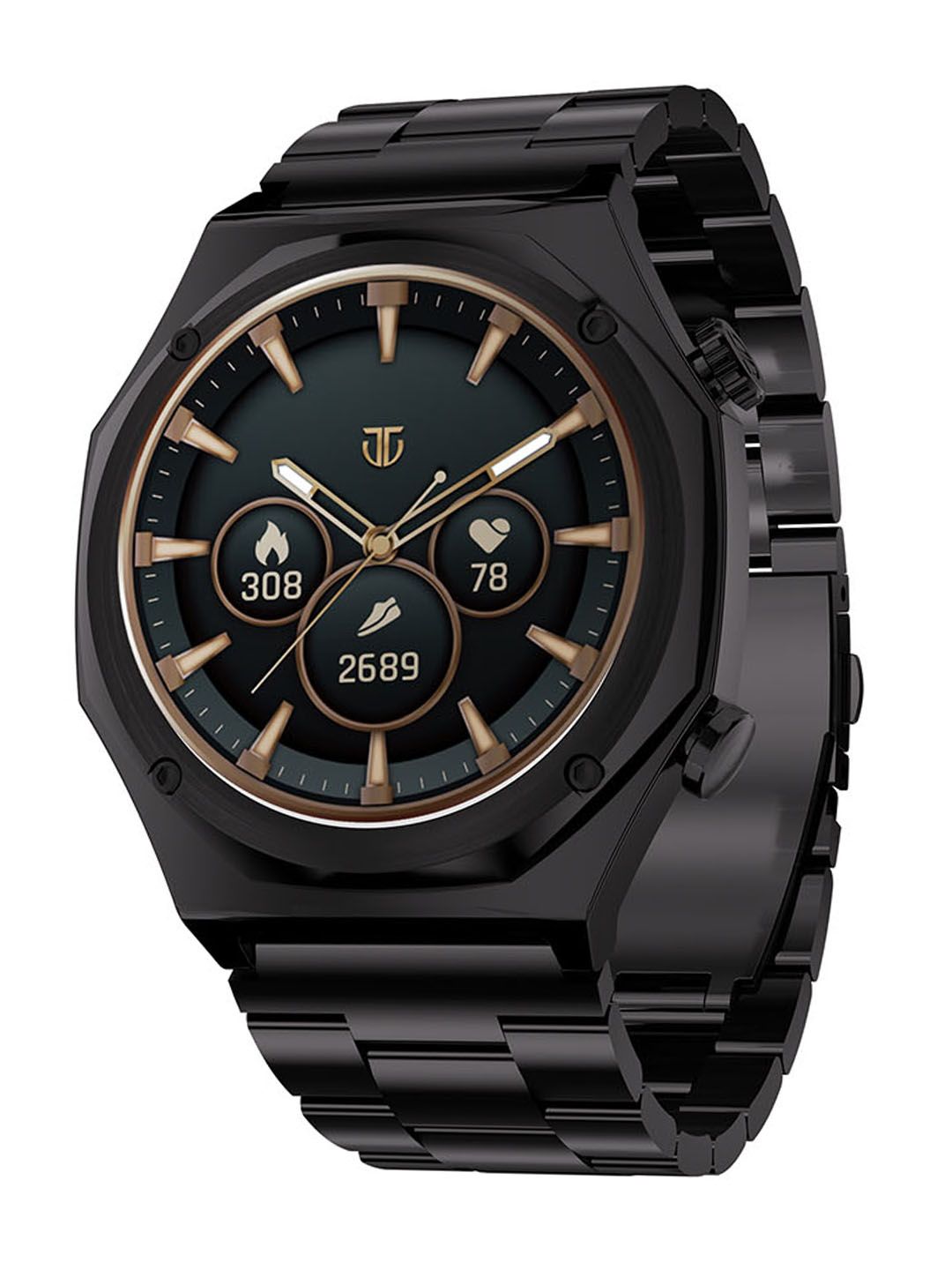 Titan Men Maestro 1.43 Zero Lag AMOLED SS316L Stainless Steel Health Tracking Smart Watch