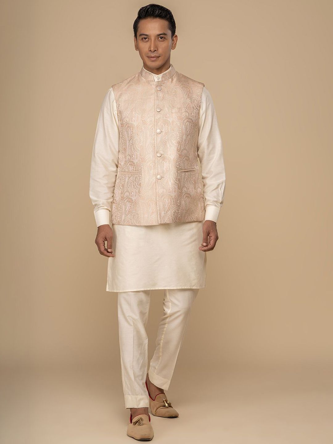 Neumen Mandarin Collar Nehru Jacket-picture-31