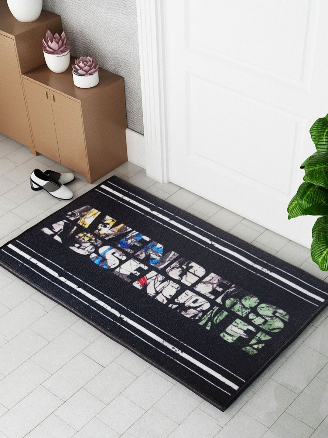 Athom Living Marvel Avengers Text Printed Anti-Skid Doormat-picture-11