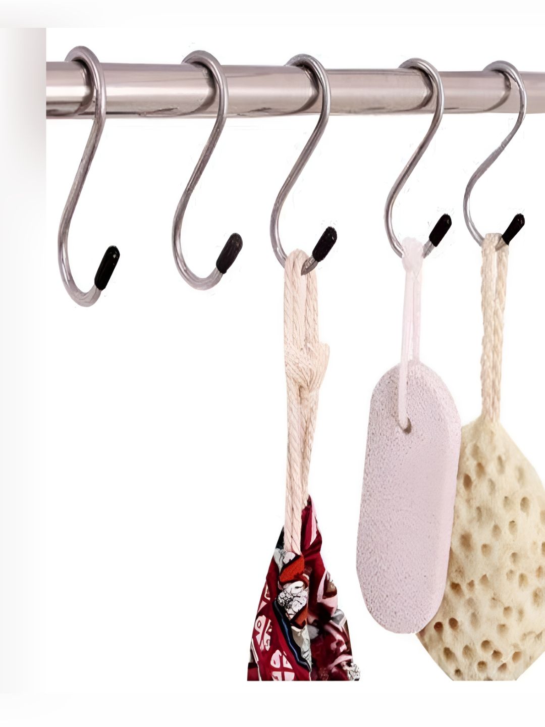 DeoDap 6-Pcs Grey Stainless Steel Heavy Duty S-Shaped Hanging Hooks-picture-29