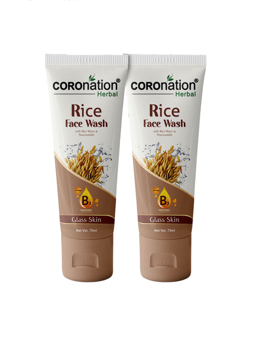 COROnation Herbal Set Of 2 Rice Water Face Wash For Dull Skin - 75 ml Each-image-41
