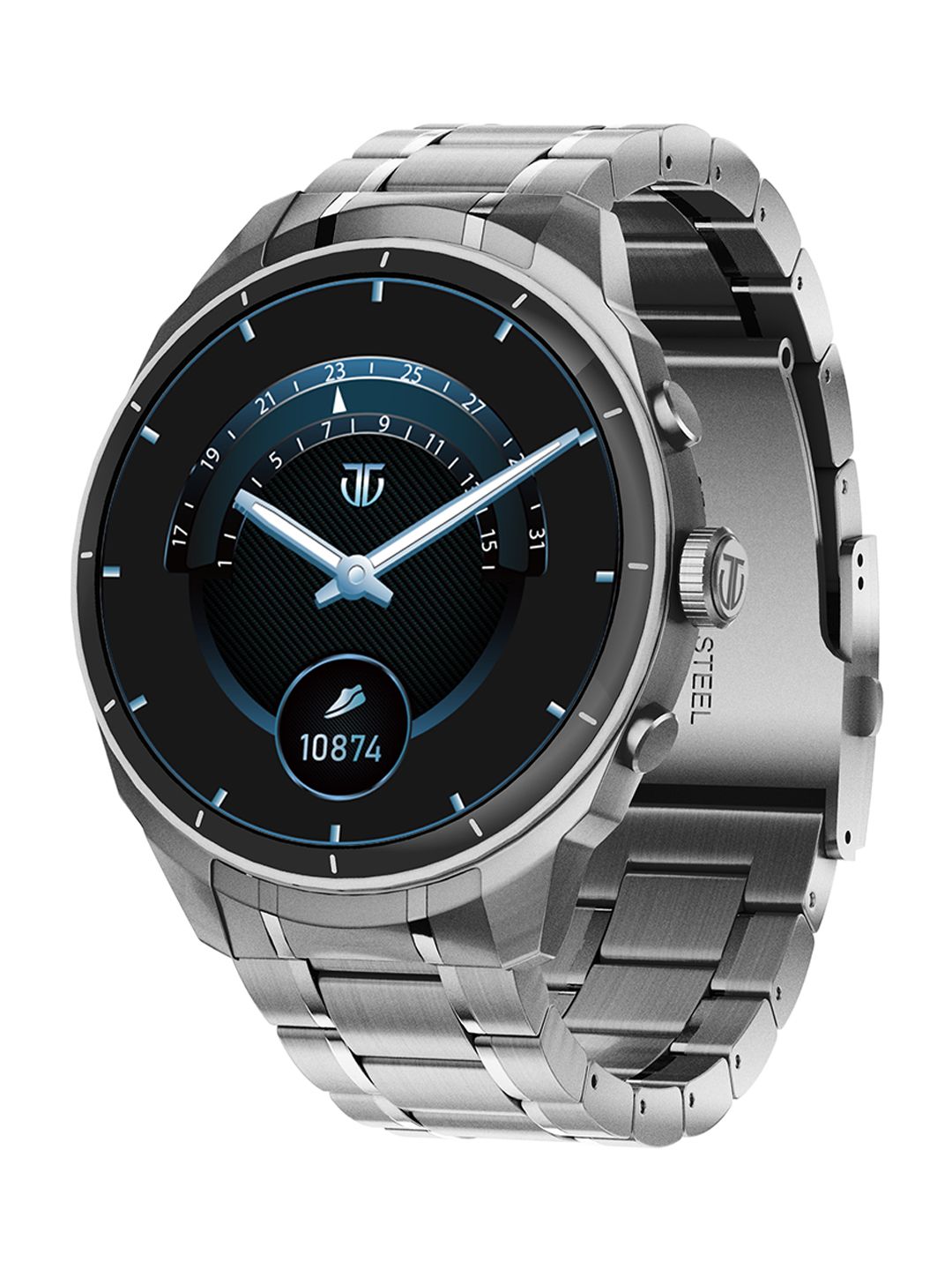 Titan 1.43 AMOLED Stainless Steel Working Crown 3D UI IP68 BT Calling Smart Watch-image-33