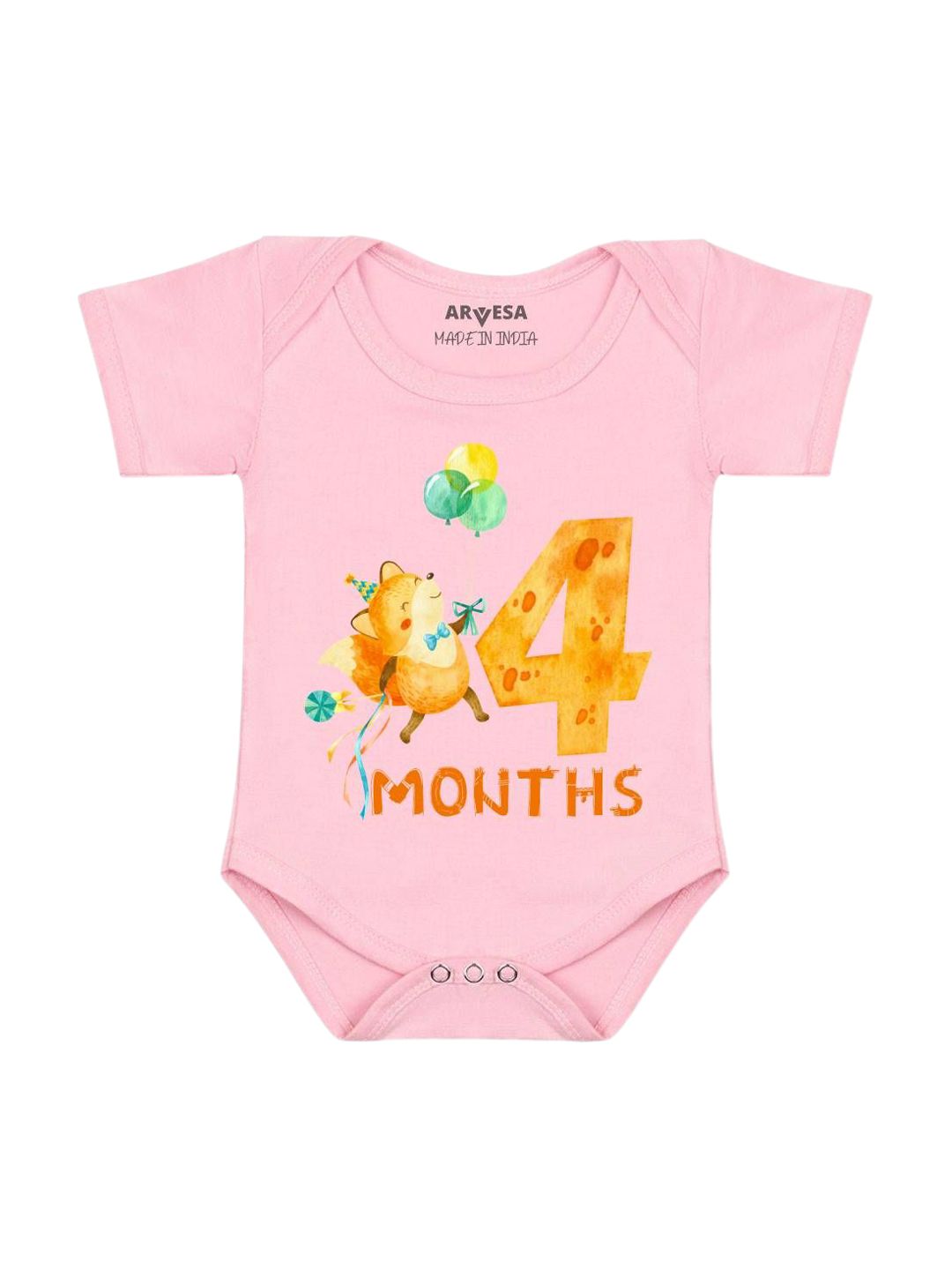 Arvesa 4 Month Baby Printed Bodysuit-picture-34