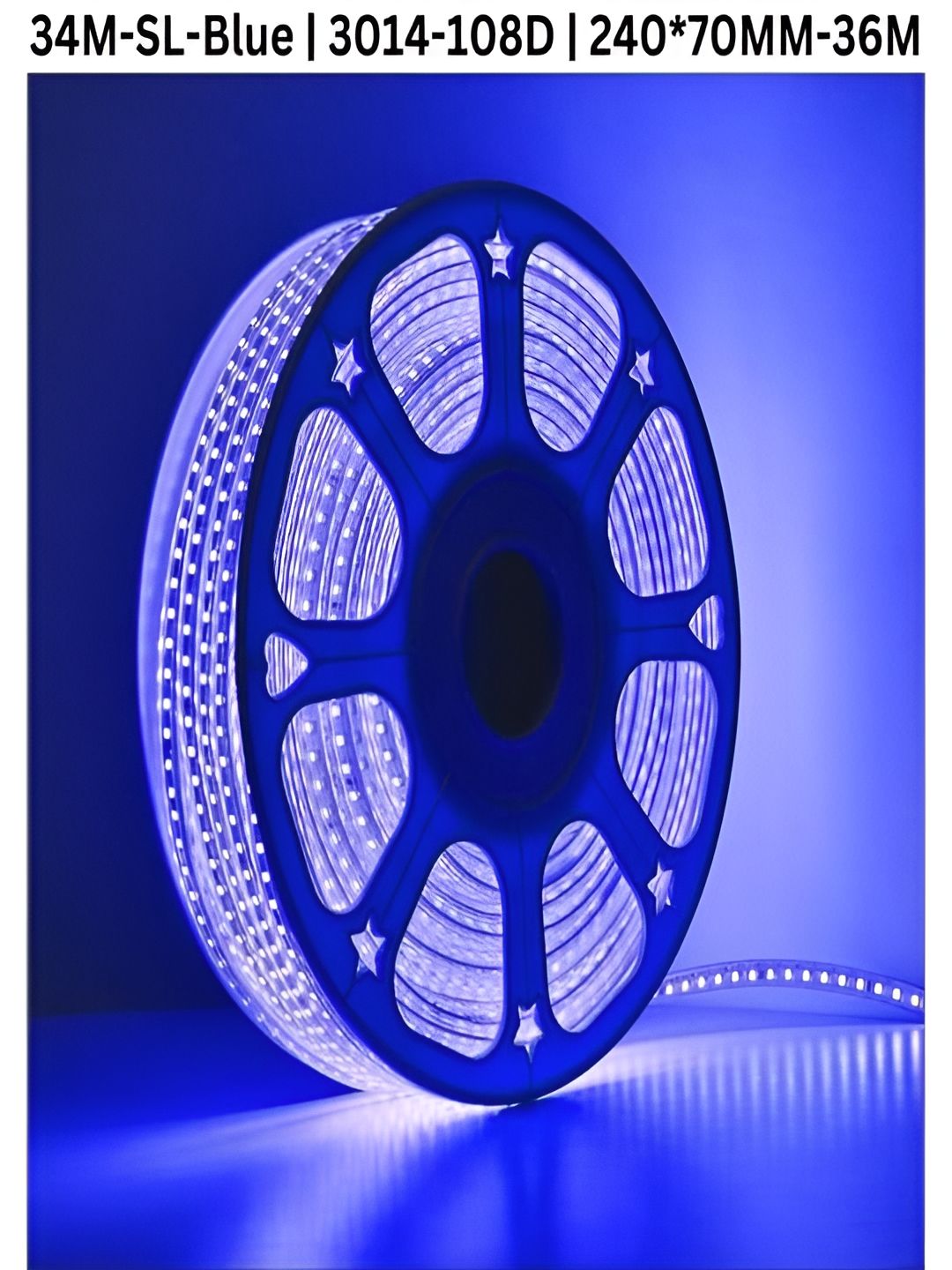 KAVYARA Blue Rice-Shaped LED Strip Lights34 m-picture-33