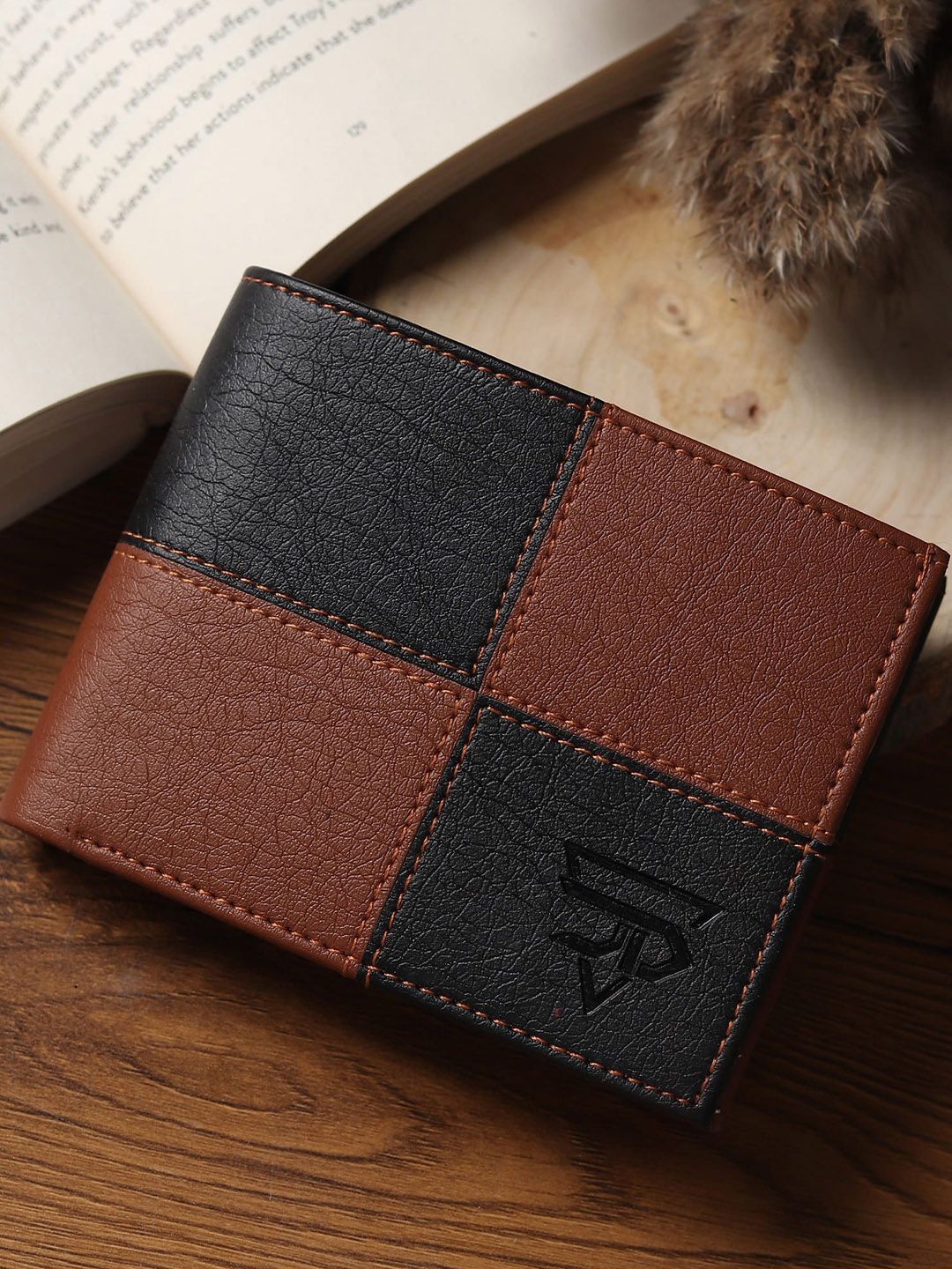 JND Men Colourblocked PU Two Fold Wallet-picture-57