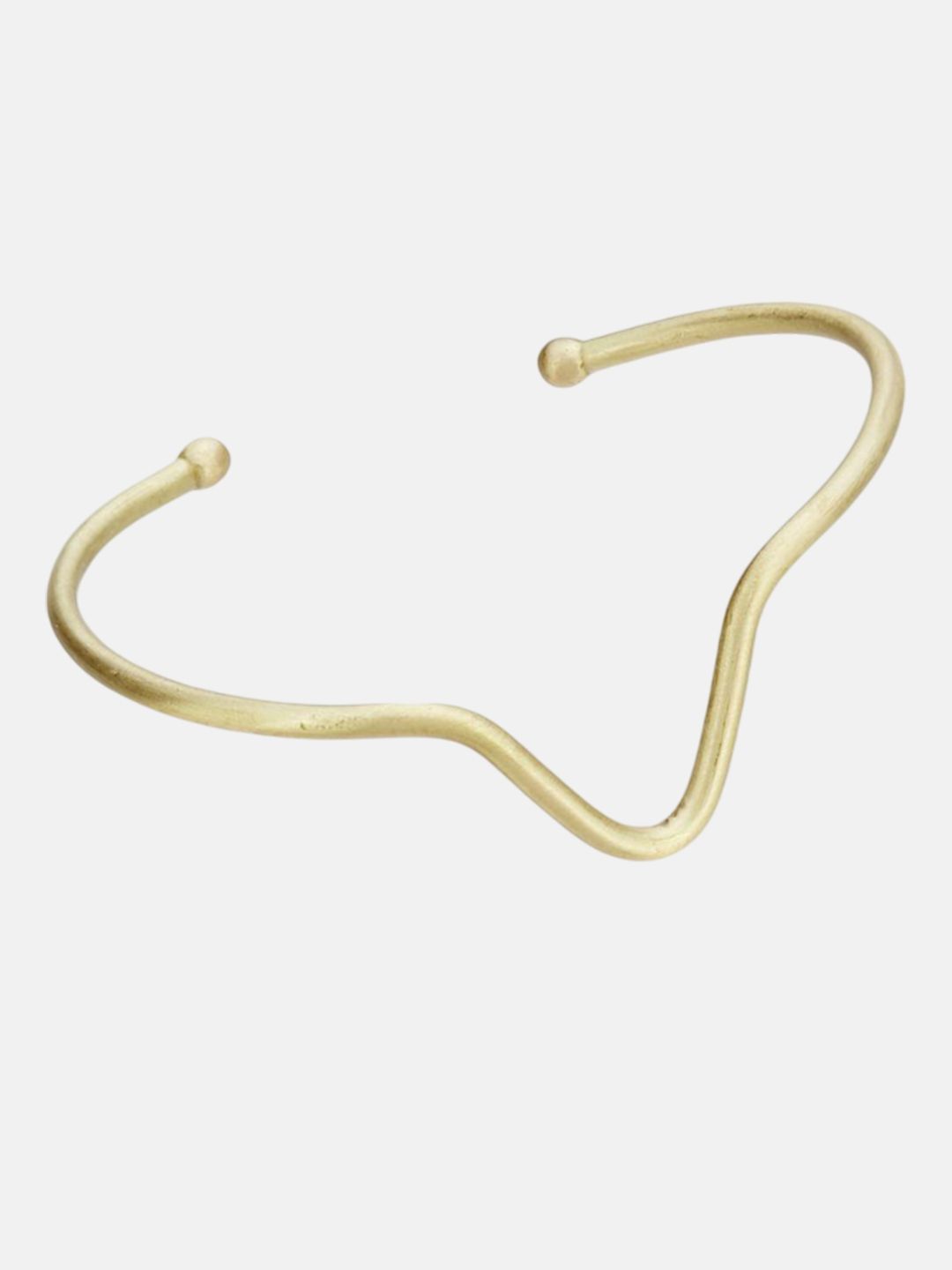 ATIBELLE Set Of 2 Gold Plated & Heart-Shaped Textured Contemporary Bracelets