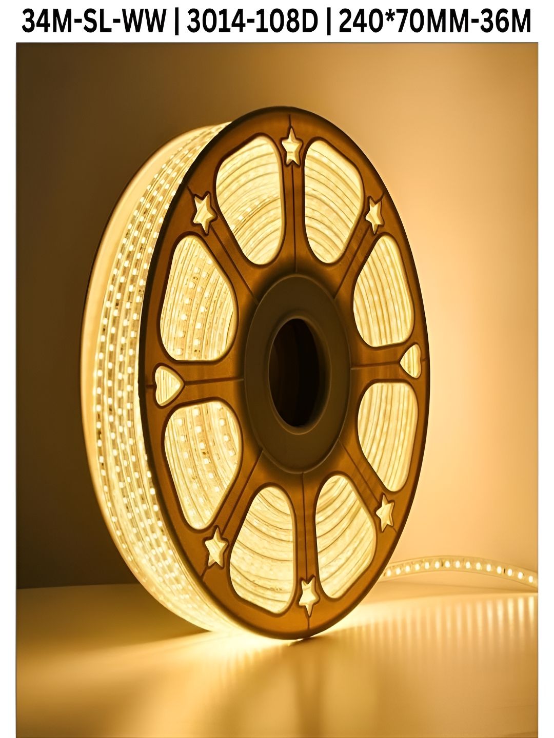 KAVYARA White Rice Shape String Lights-image-48