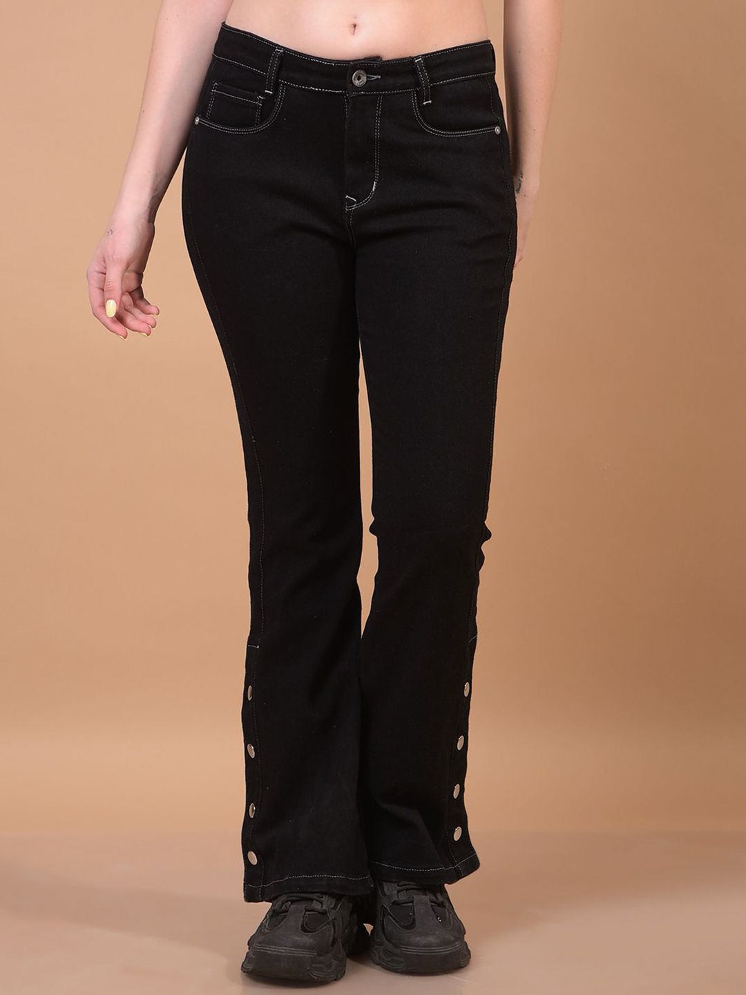 Crimsoune Club Women Bootcut Mid-Rise Stretchable Jeans-image-2