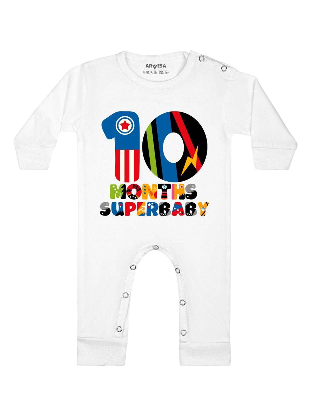 Arvesa 10 Month Printed Bodysuit-picture-34