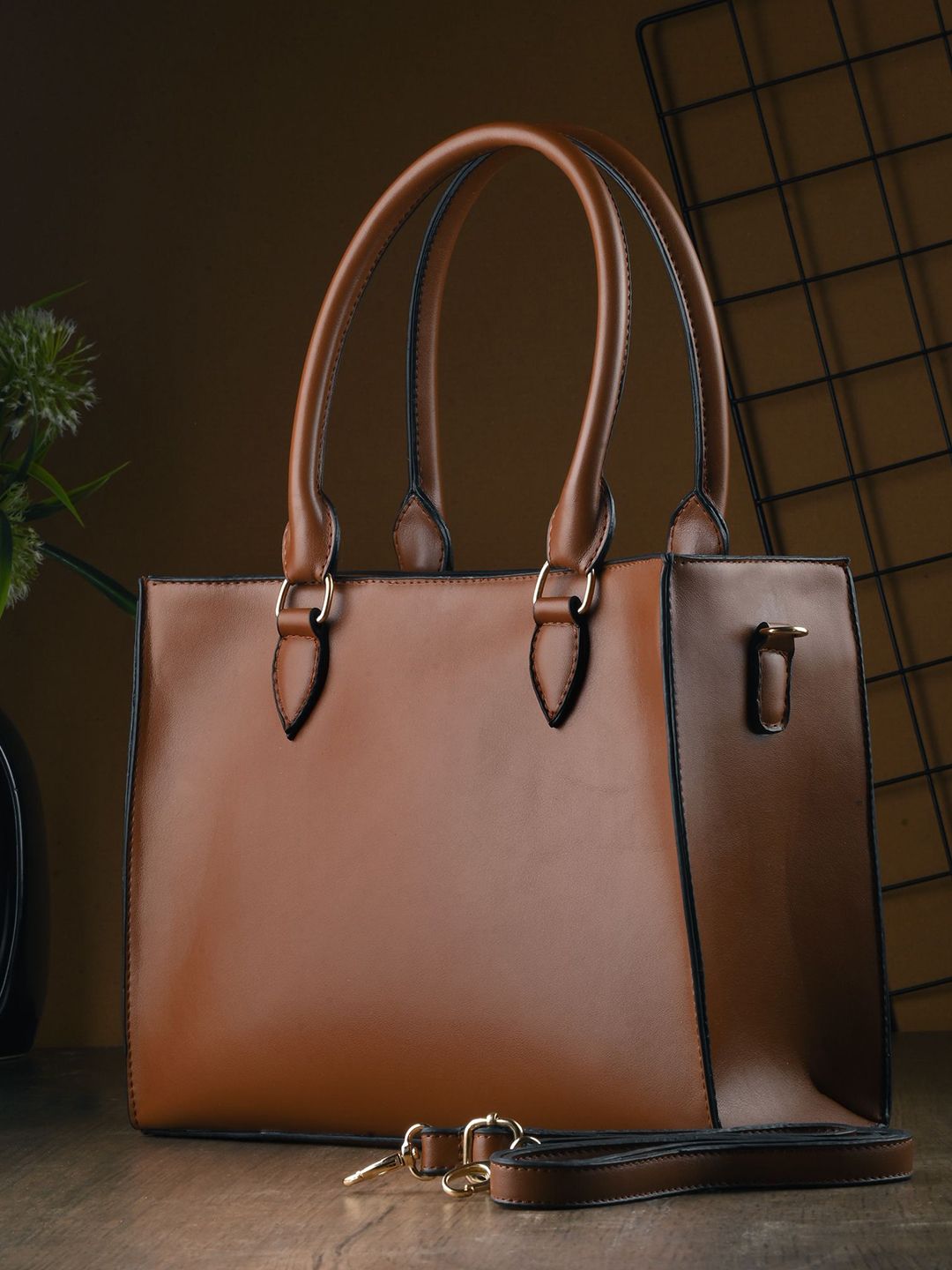 FOR THE BEAUTIFUL YOU PU Structured Satchel-picture-34