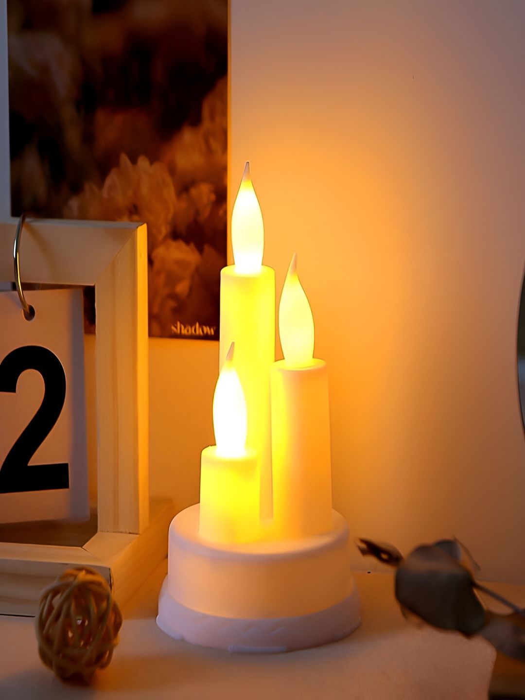 DeoDap White 1 pieces Core Candle-image-48